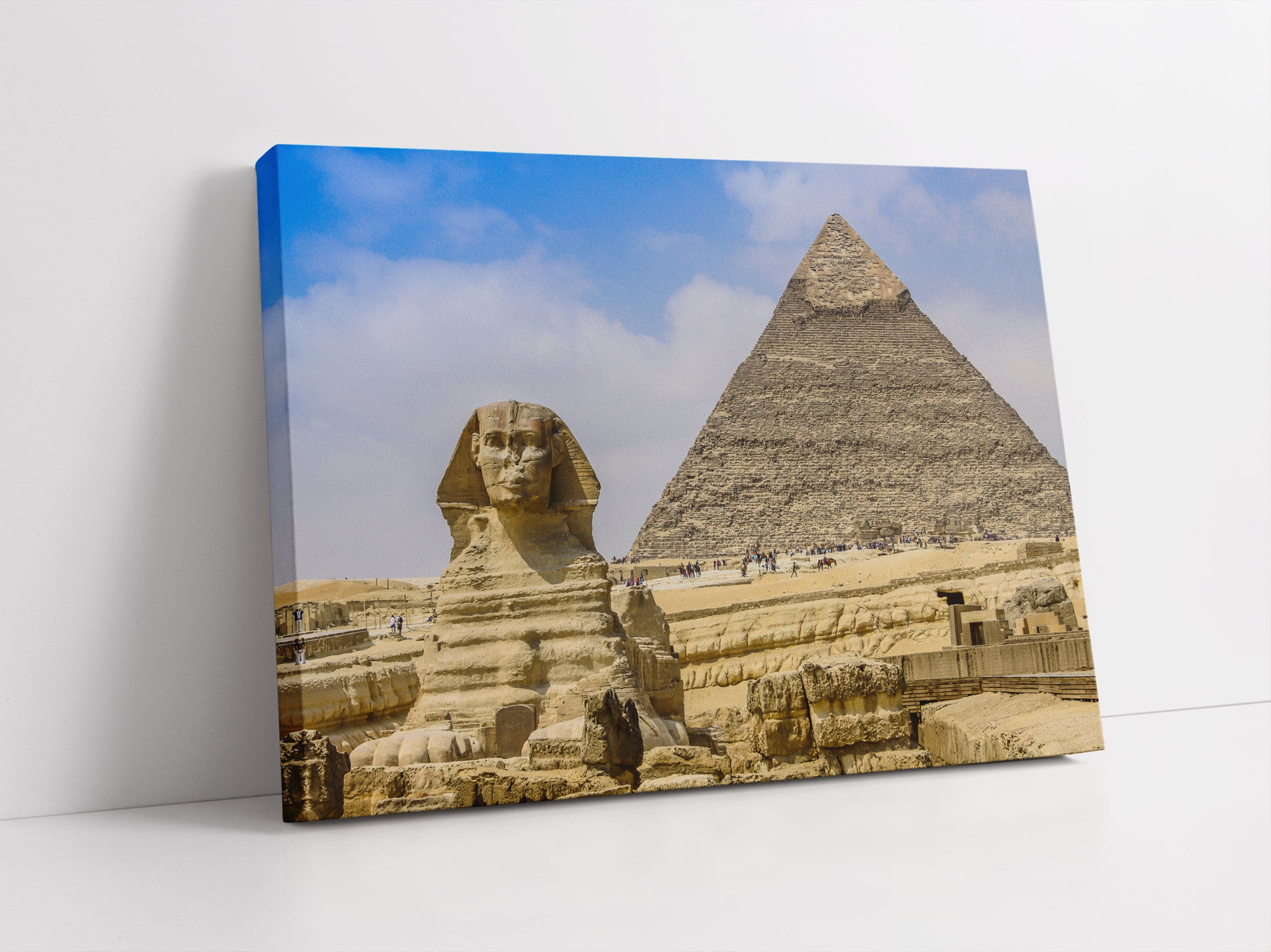 Sphinx von Gizeh mit Pyramide Leinwandbild Studio