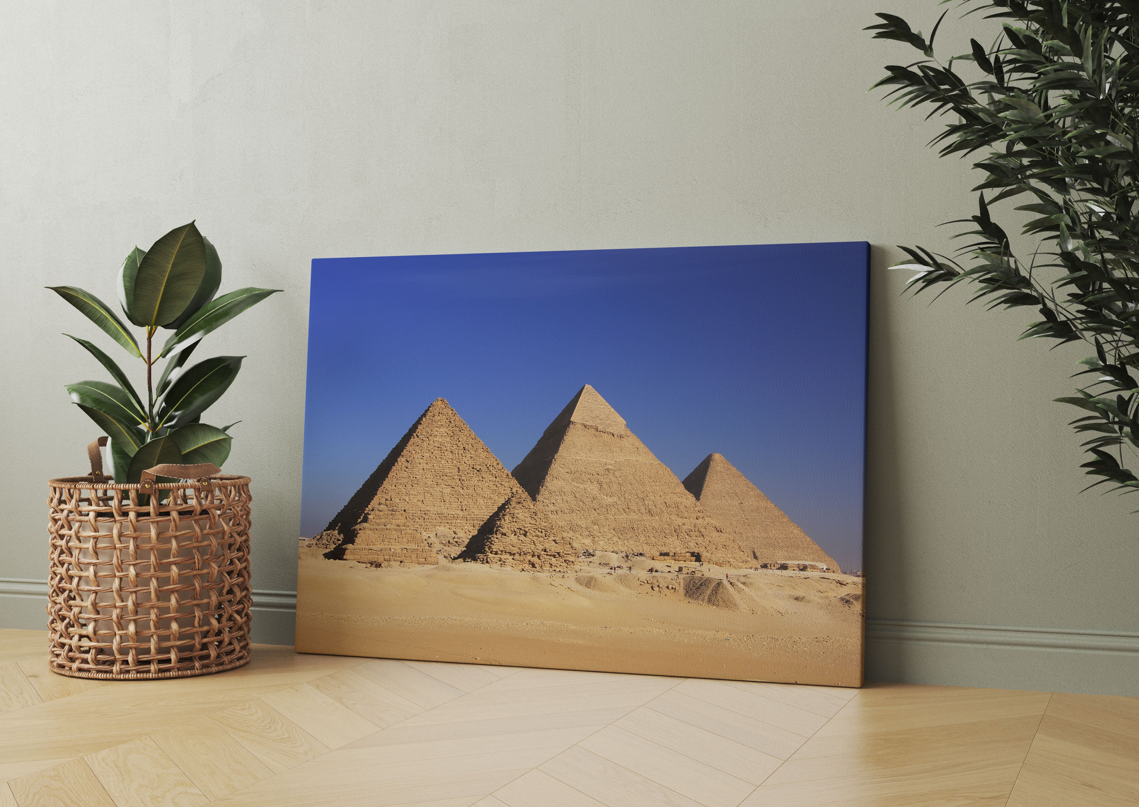 Pyramiden von Gizeh Leinwandbild Wohnzimmer