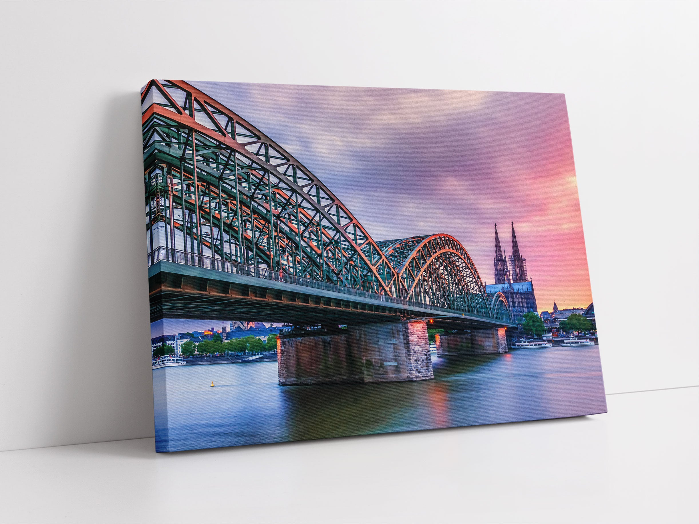 Hohenzollernbrücke in Köln Leinwandbild Studio