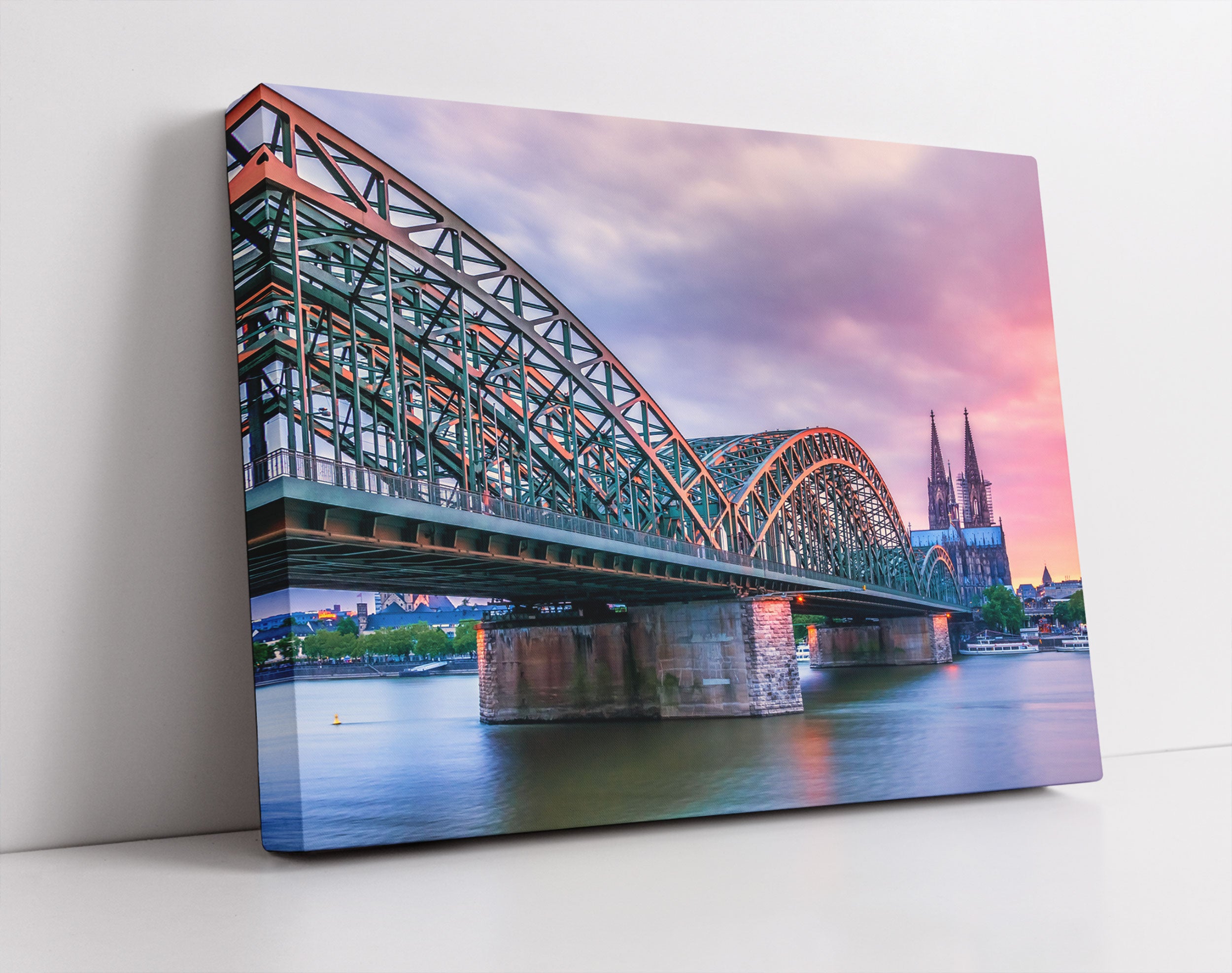 Hohenzollernbrücke in Köln - Leinwandbild