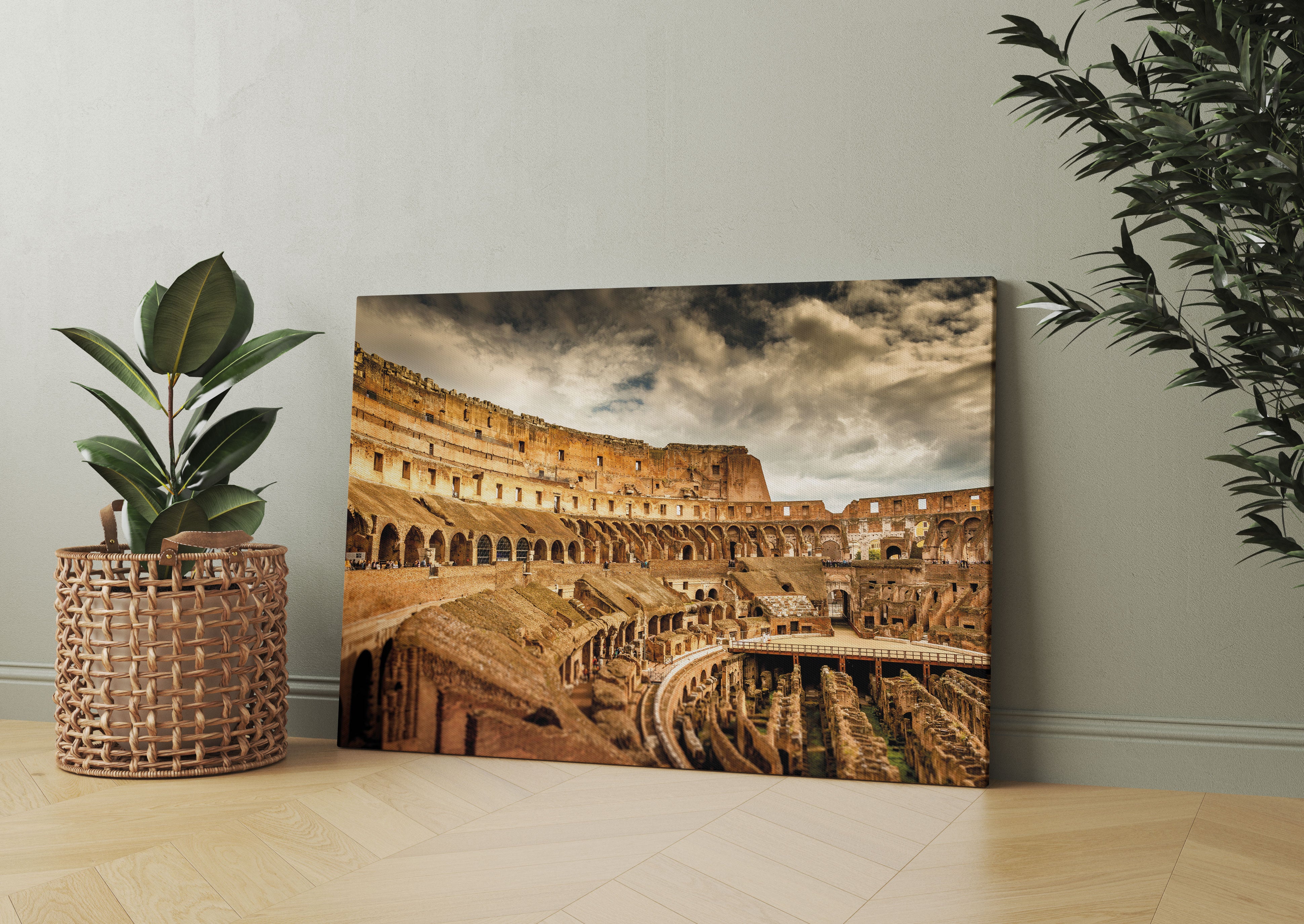 Colloseum in Rom von innen Leinwandbild Wohnzimmer