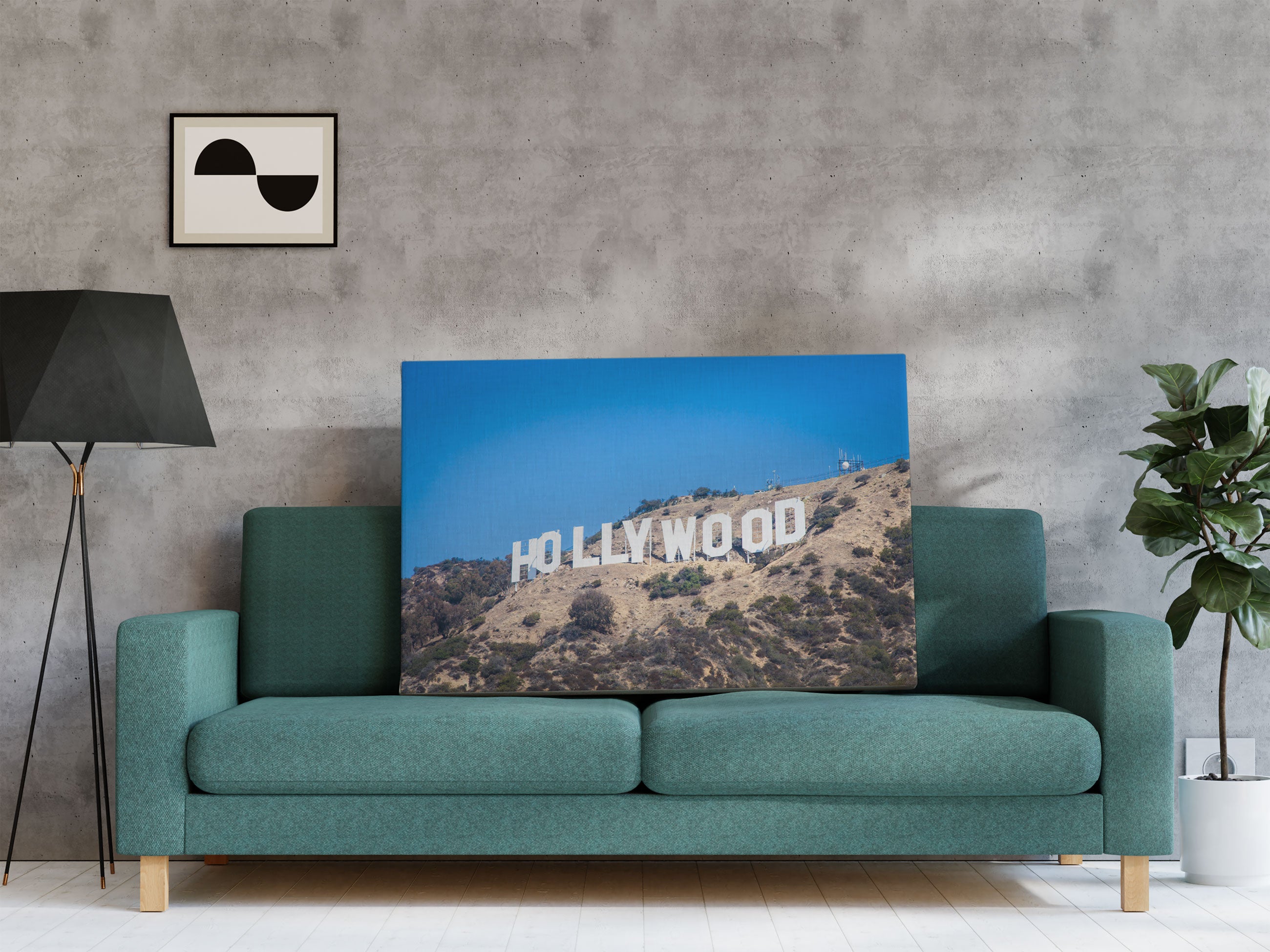 Hollywood Wahrzeichen Leinwandbild Regal