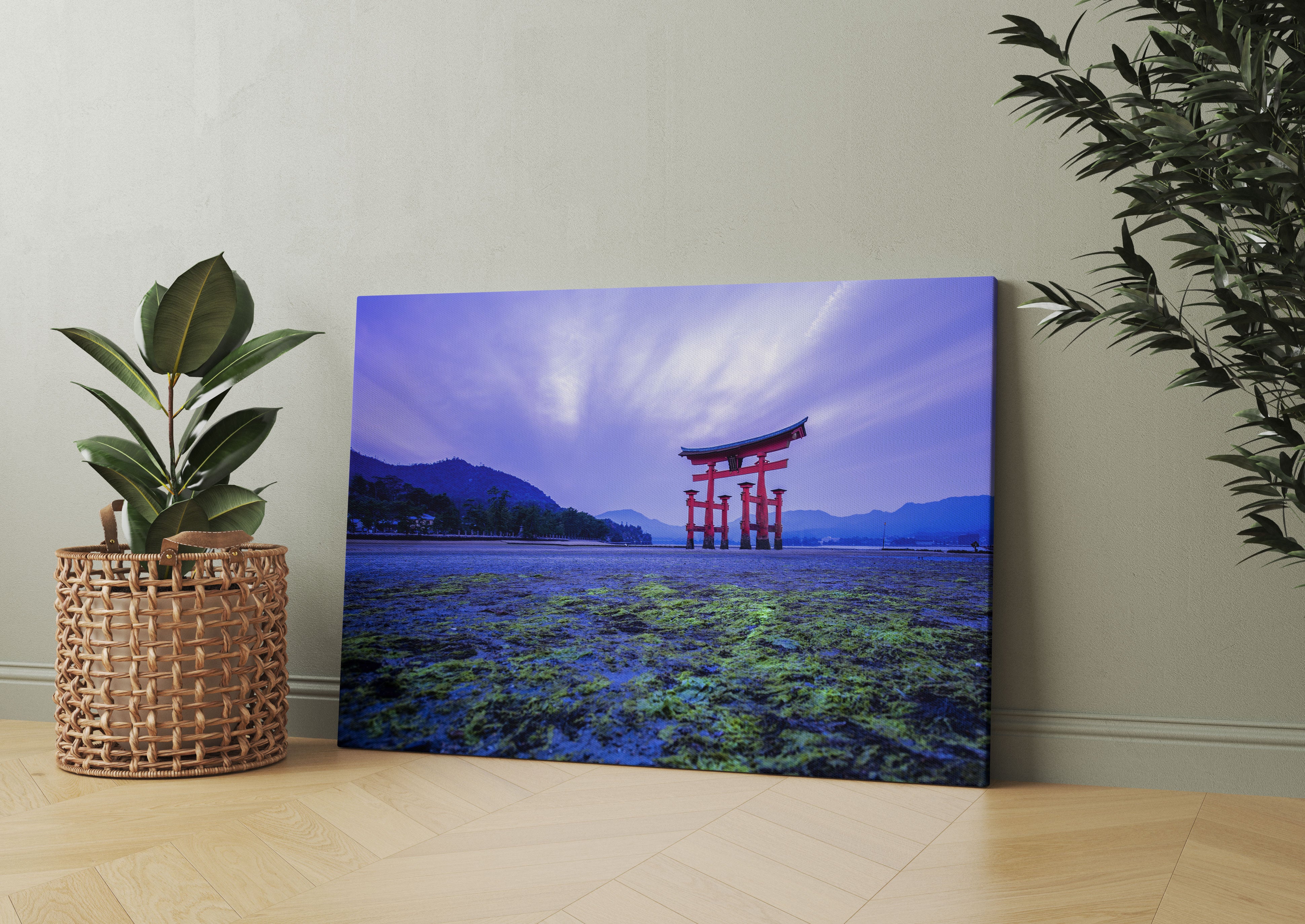 Torii in Hiroshima Japan Leinwandbild Wohnzimmer