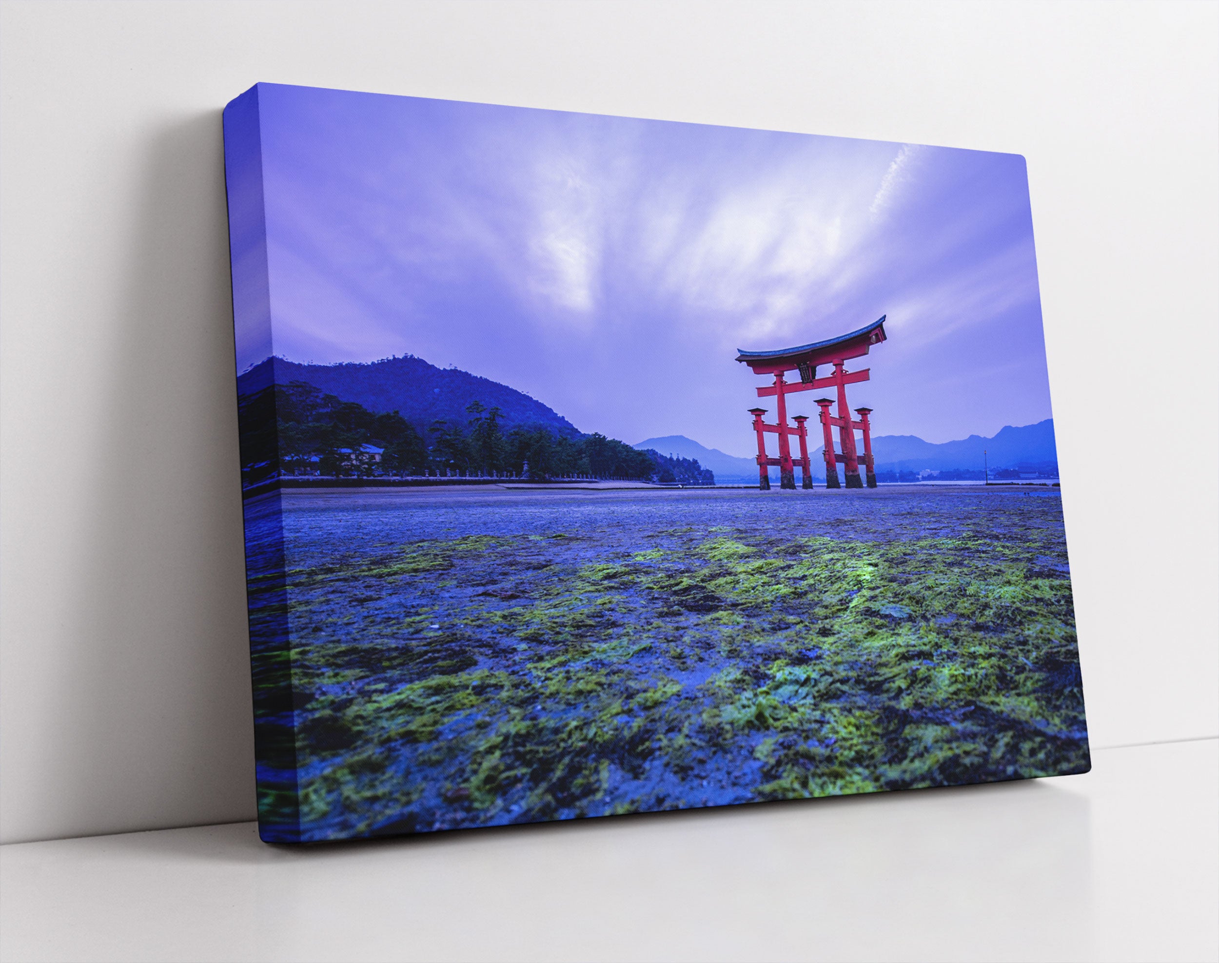 Torii in Hiroshima Japan - Leinwandbild