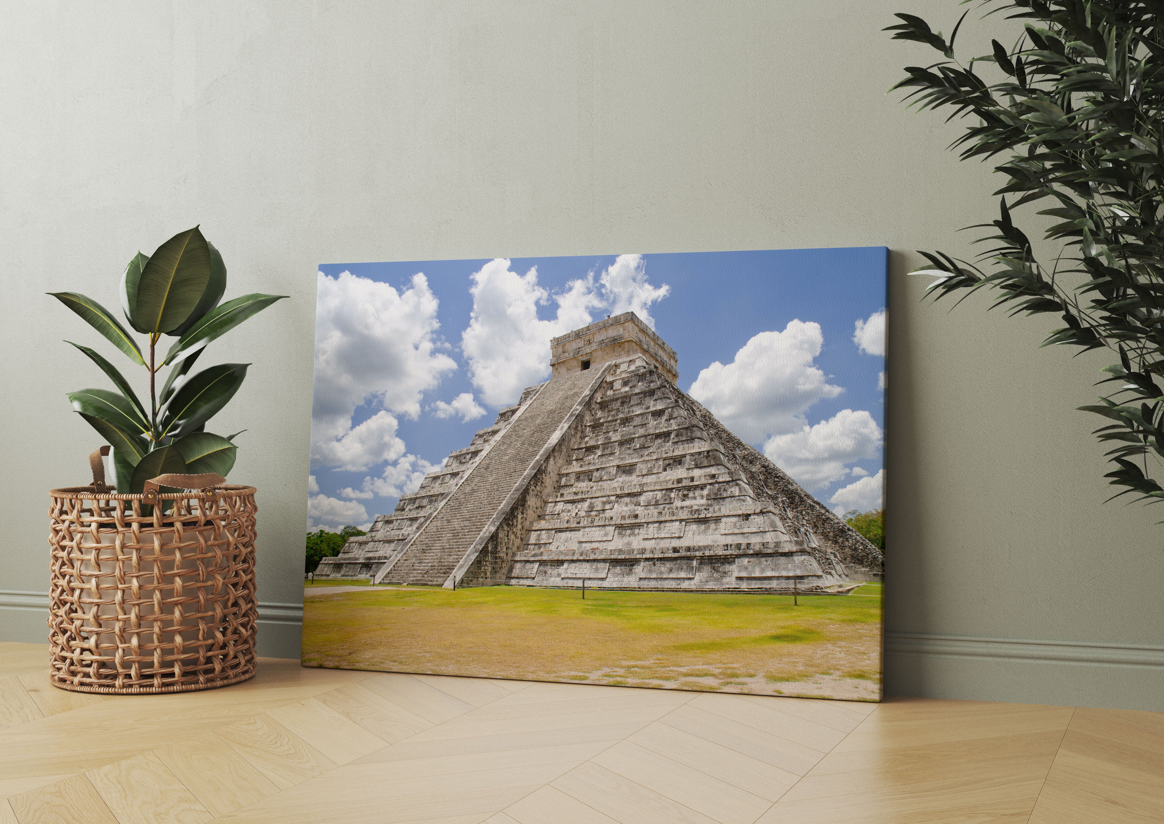 Maya Pyramide in Mexico Leinwandbild Wohnzimmer