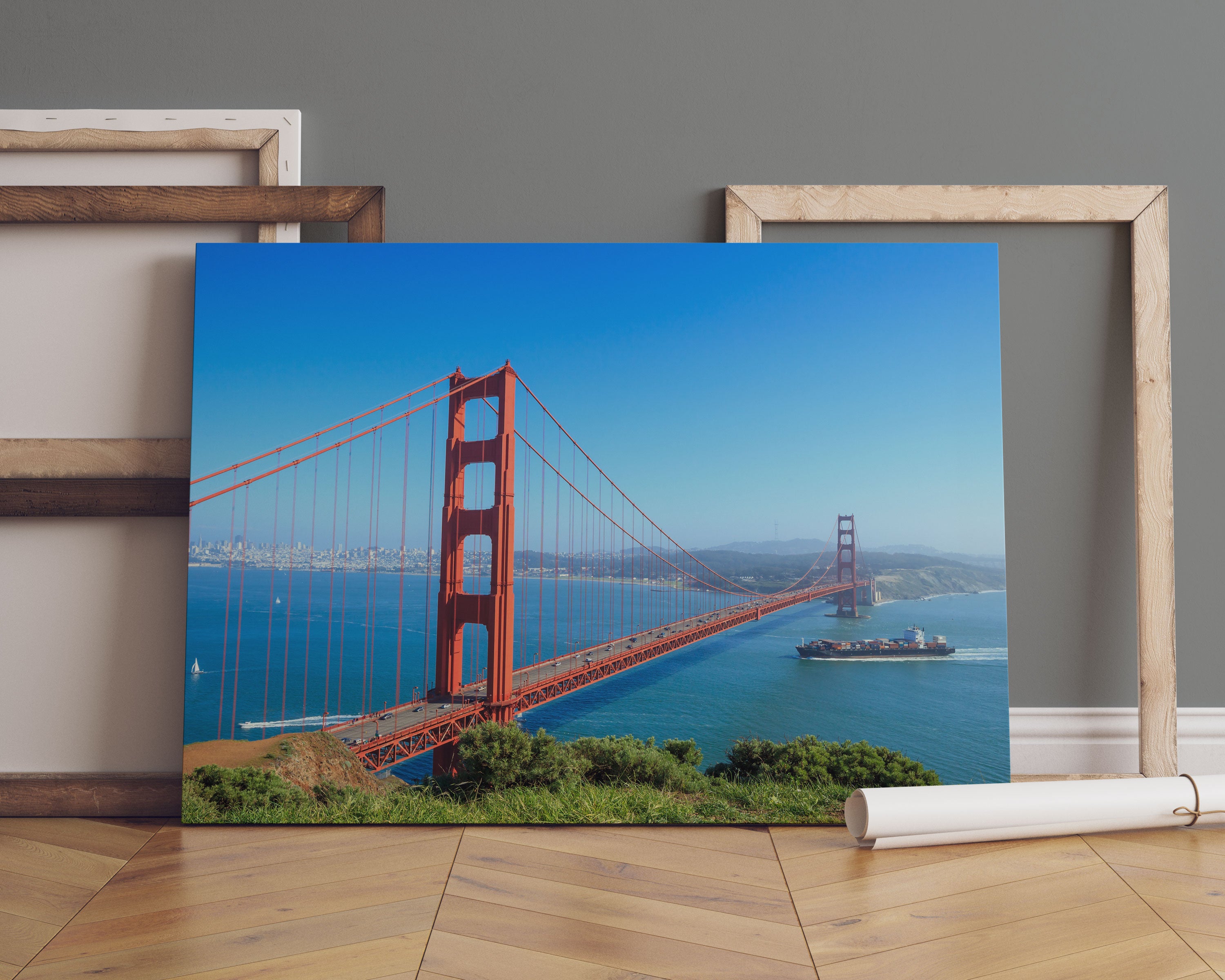 Golden Gate Bridge Leinwandbild Sofa