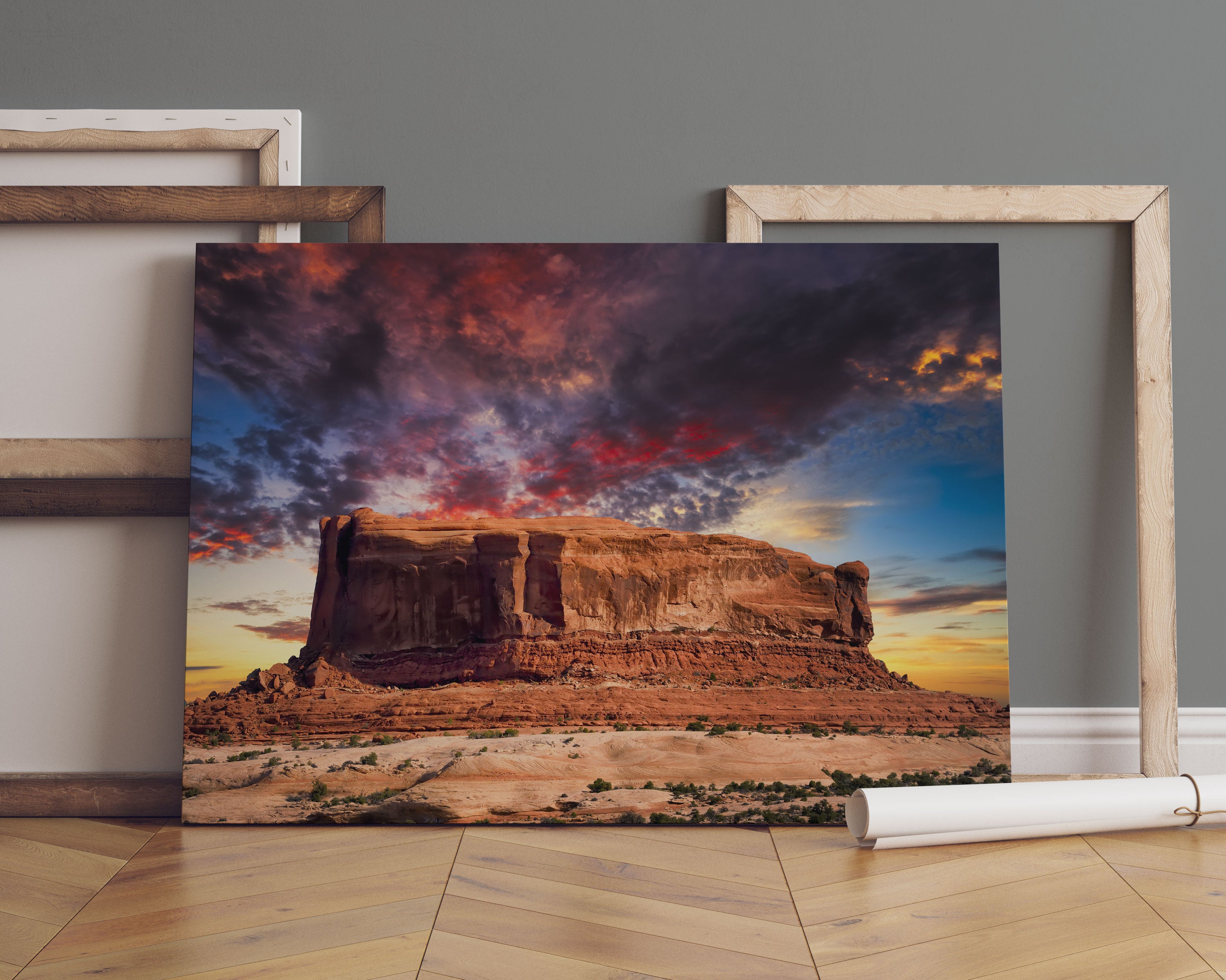 Monument Valley Leinwandbild Sofa