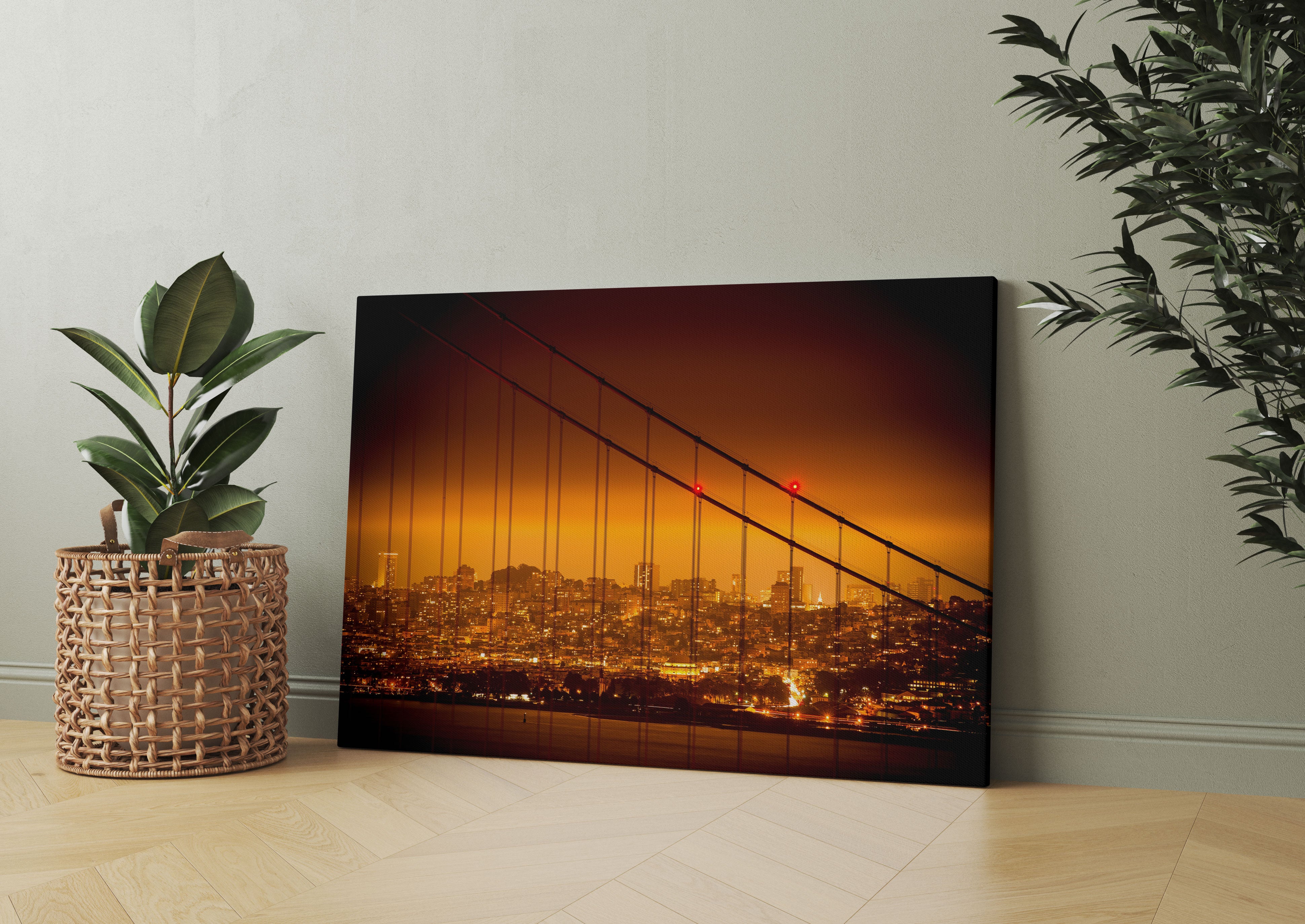 San Francisco Skyline Leinwandbild Wohnzimmer