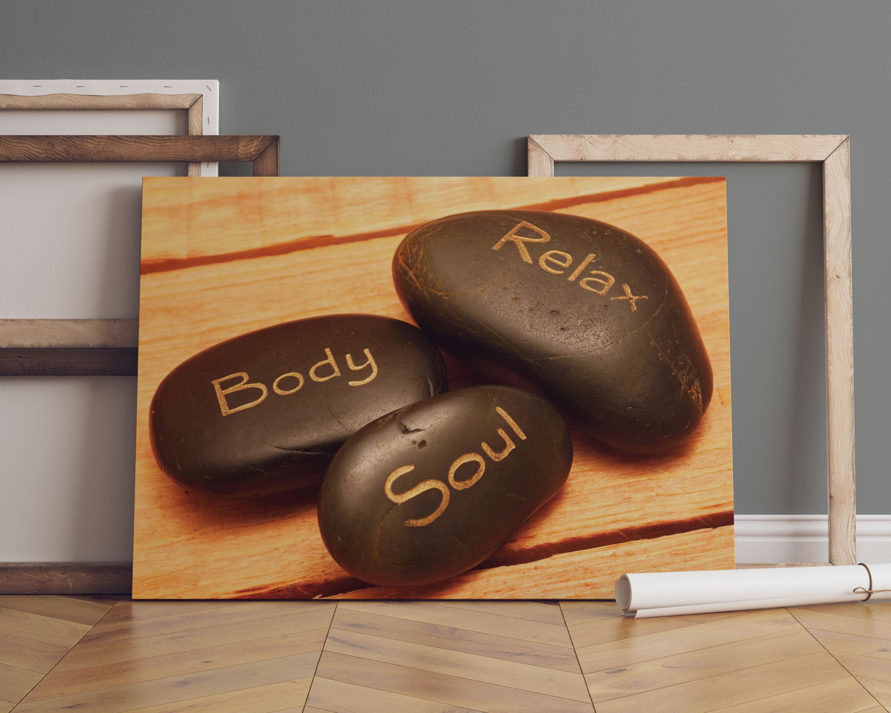 Wellness Body Soul Relax Leinwandbild Sofa