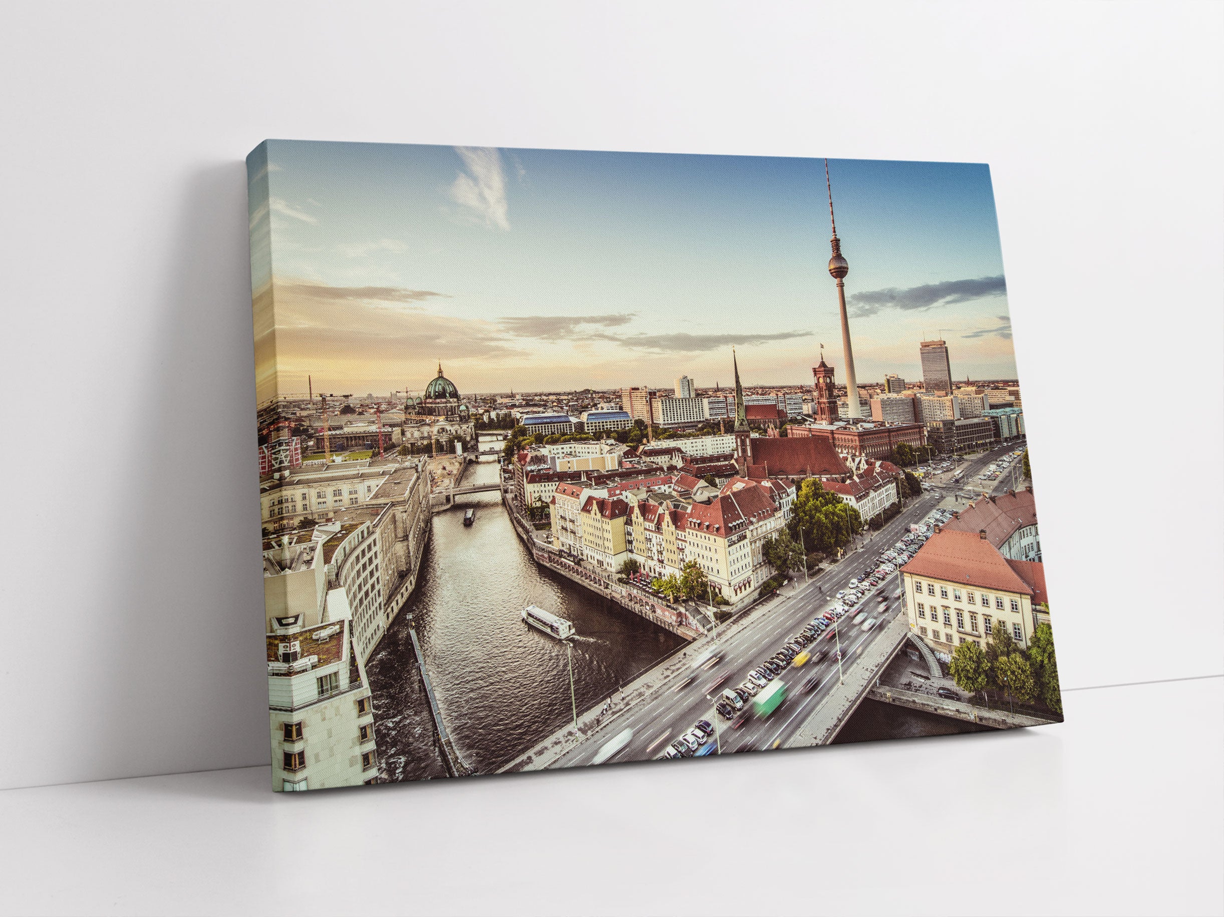 Skyline von Berlin Leinwandbild Studio