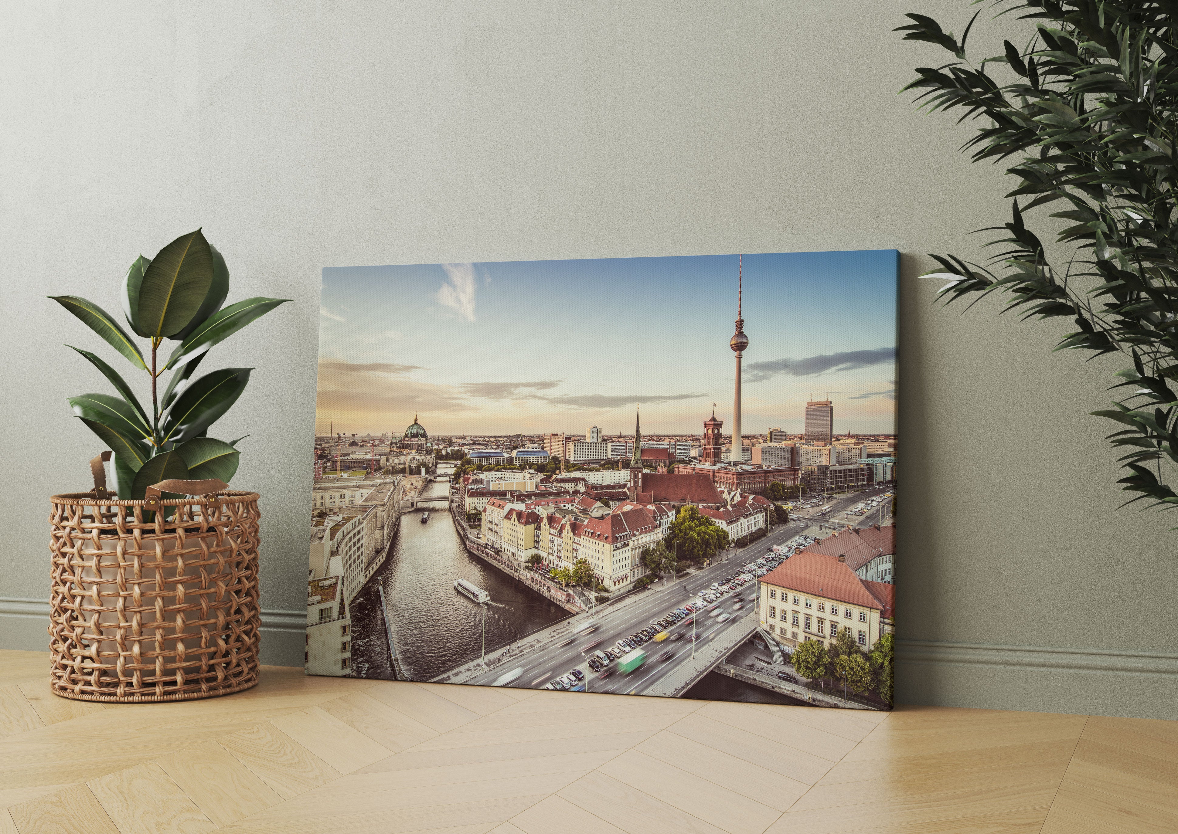 Skyline von Berlin Leinwandbild Wohnzimmer