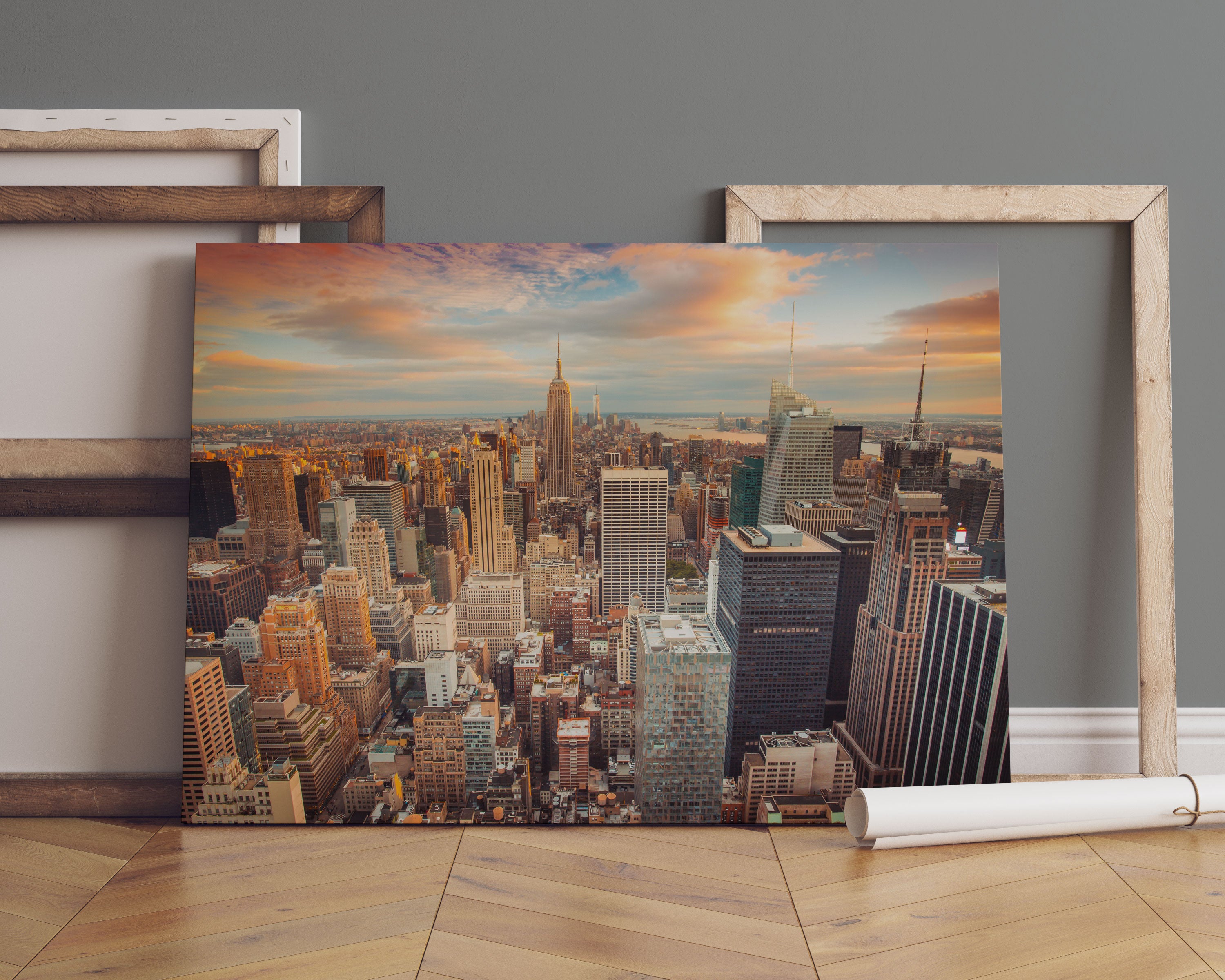 Skyline von New York Leinwandbild Sofa