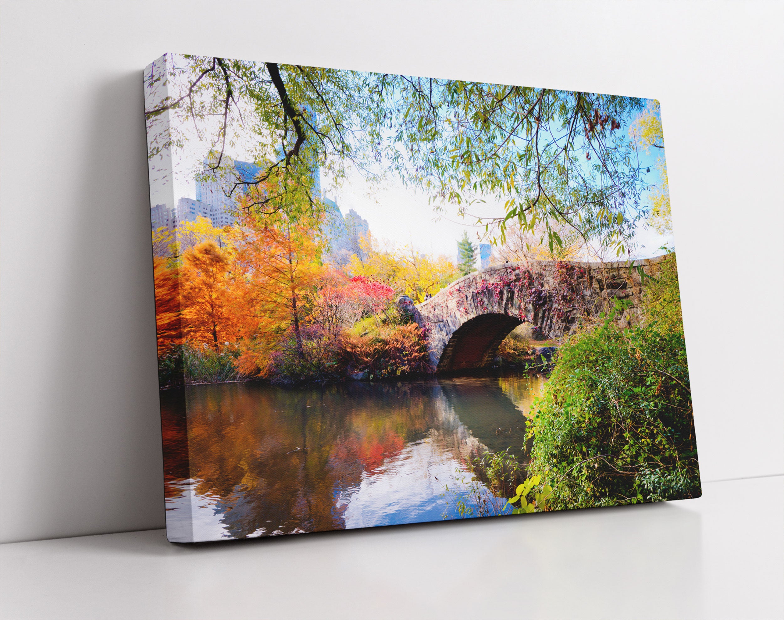 Brücke im Central Park - Leinwandbild