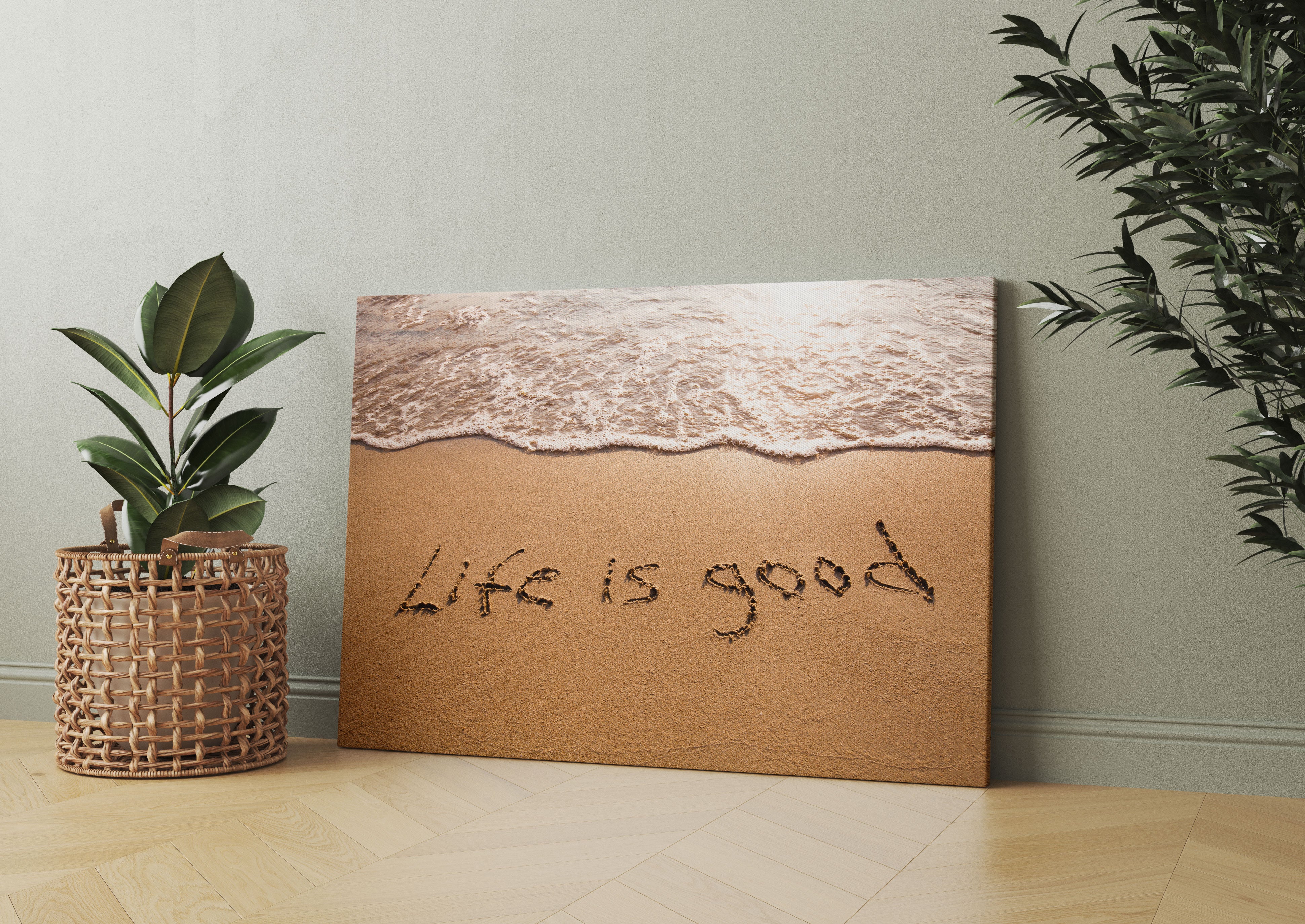 Sand Life is good Leinwandbild Wohnzimmer