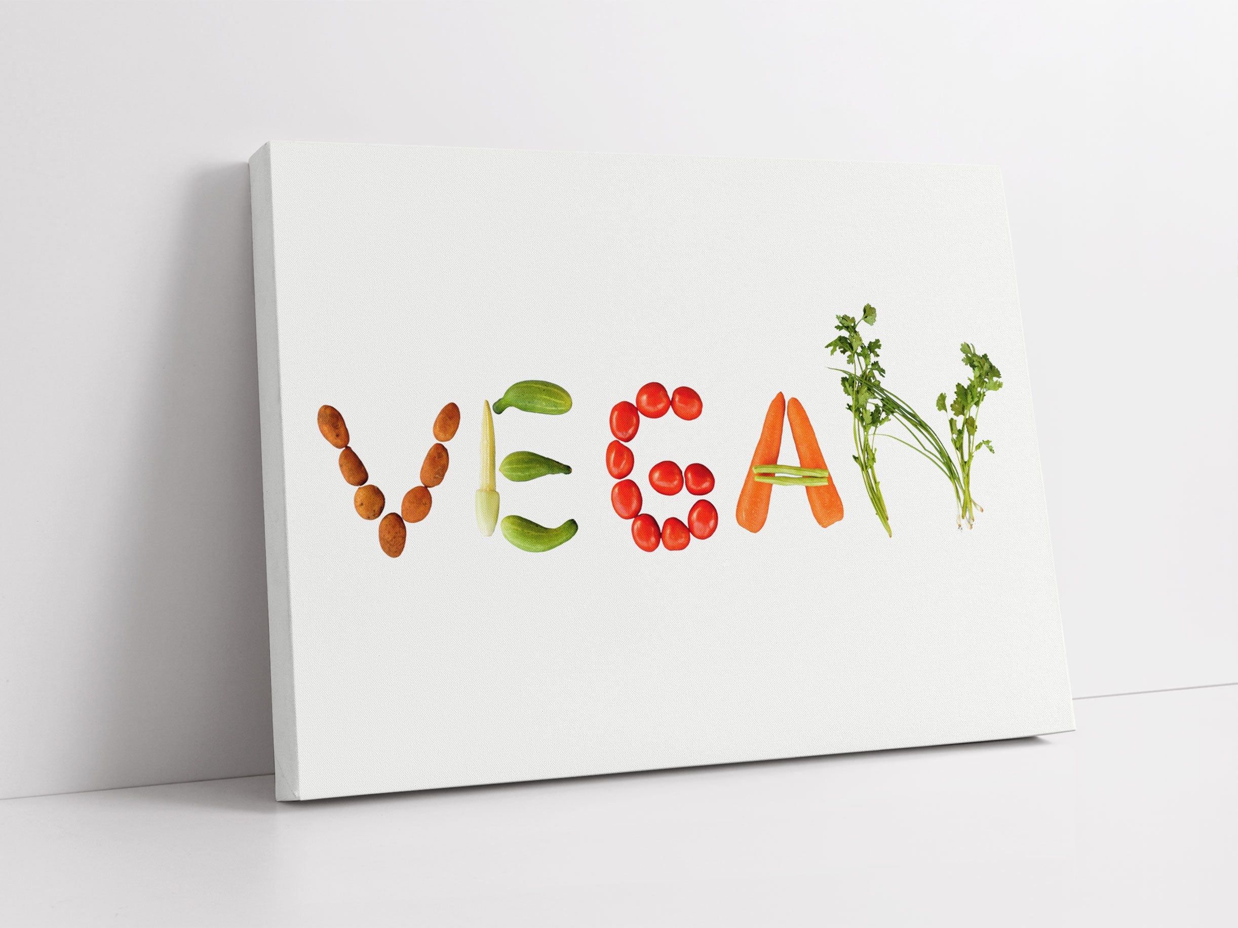 Vegan Gemüse Leinwandbild Studio