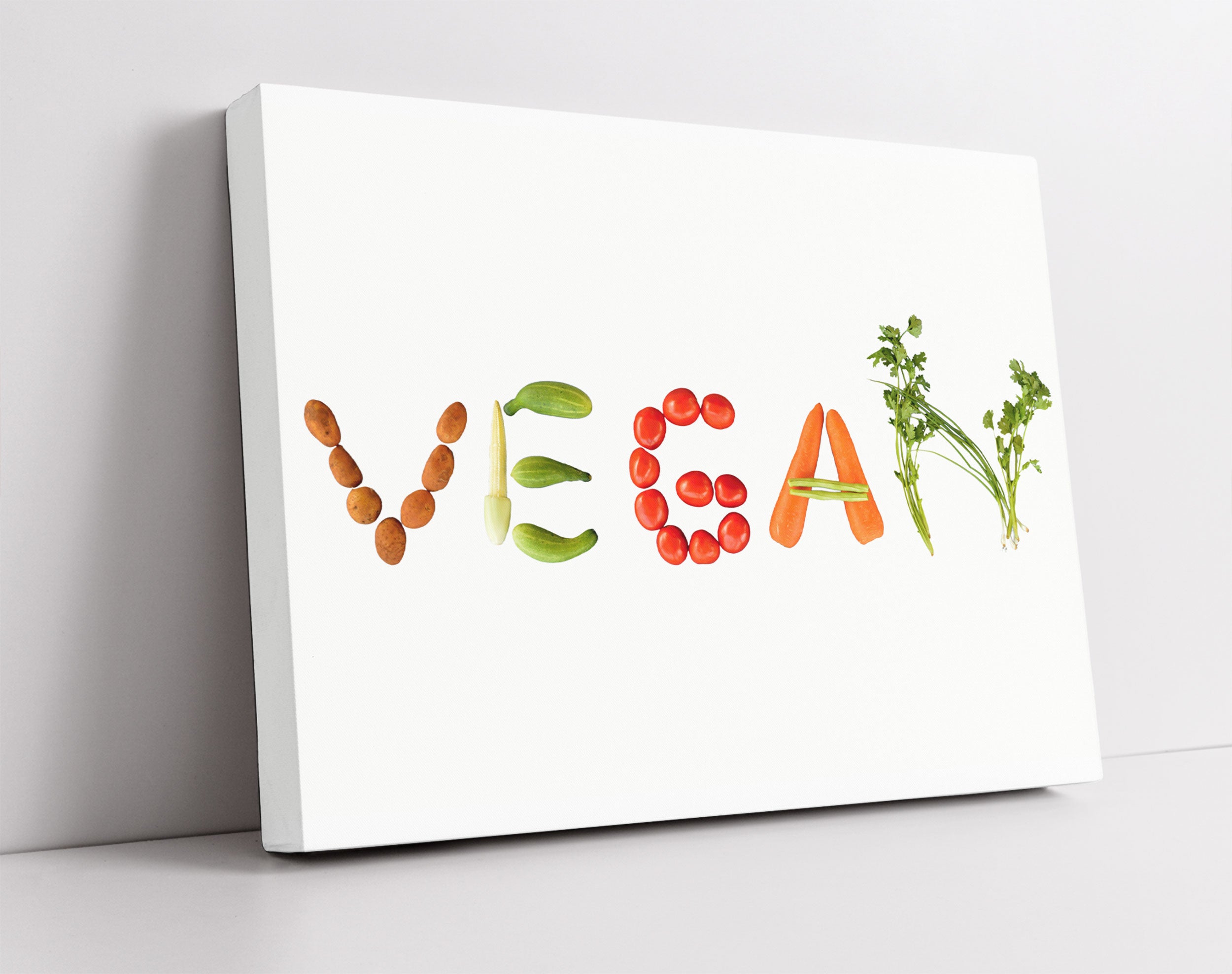 Vegan Gemüse - Leinwandbild