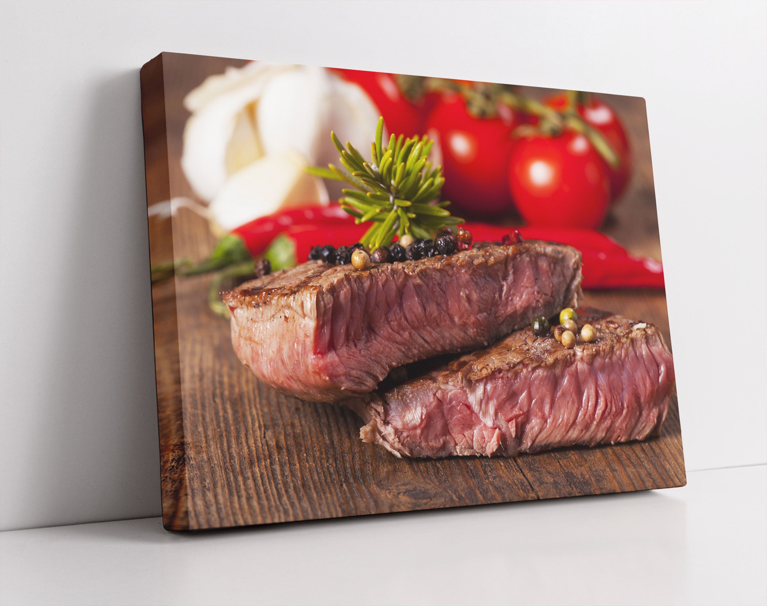 Saftiges Pfeffer Steak - Leinwandbild