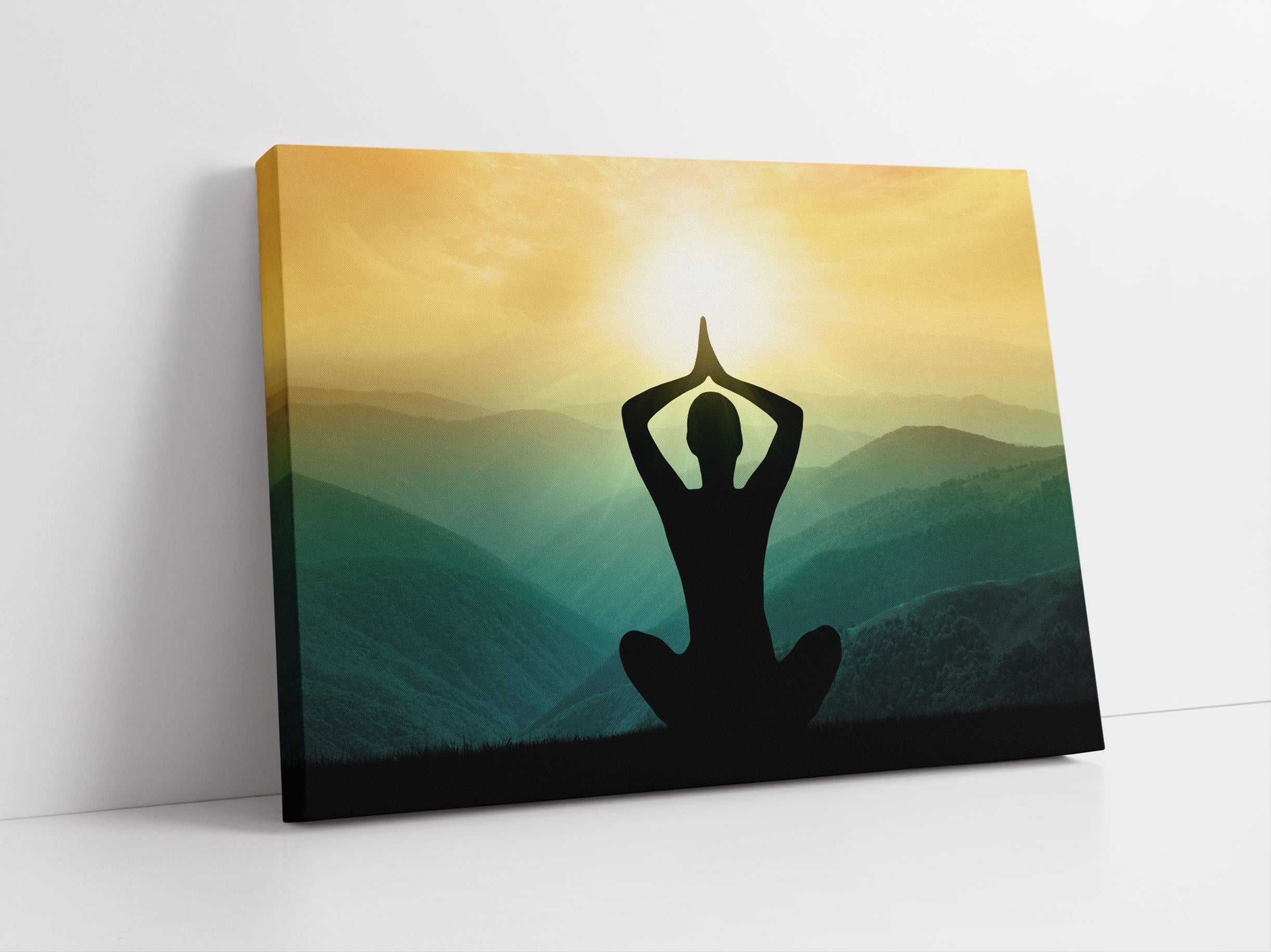 Yoga und Meditation Leinwandbild Studio