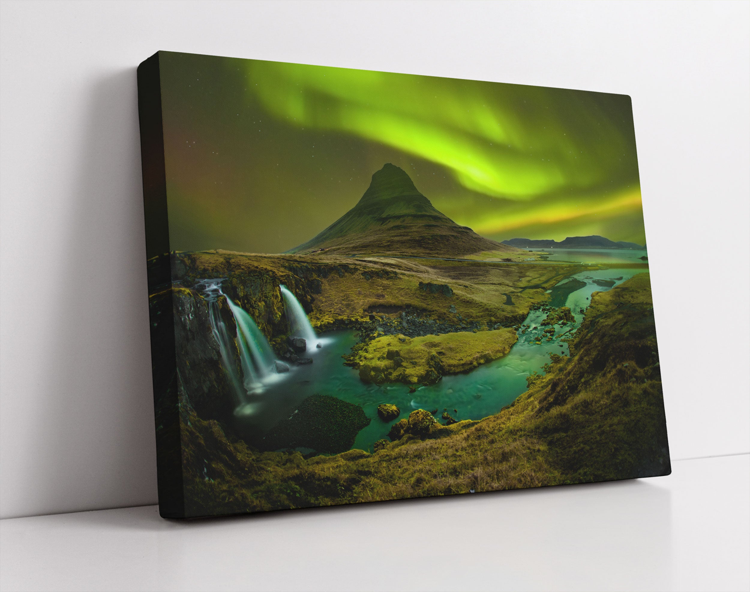 Kirkjufell Wasserfall - Leinwandbild