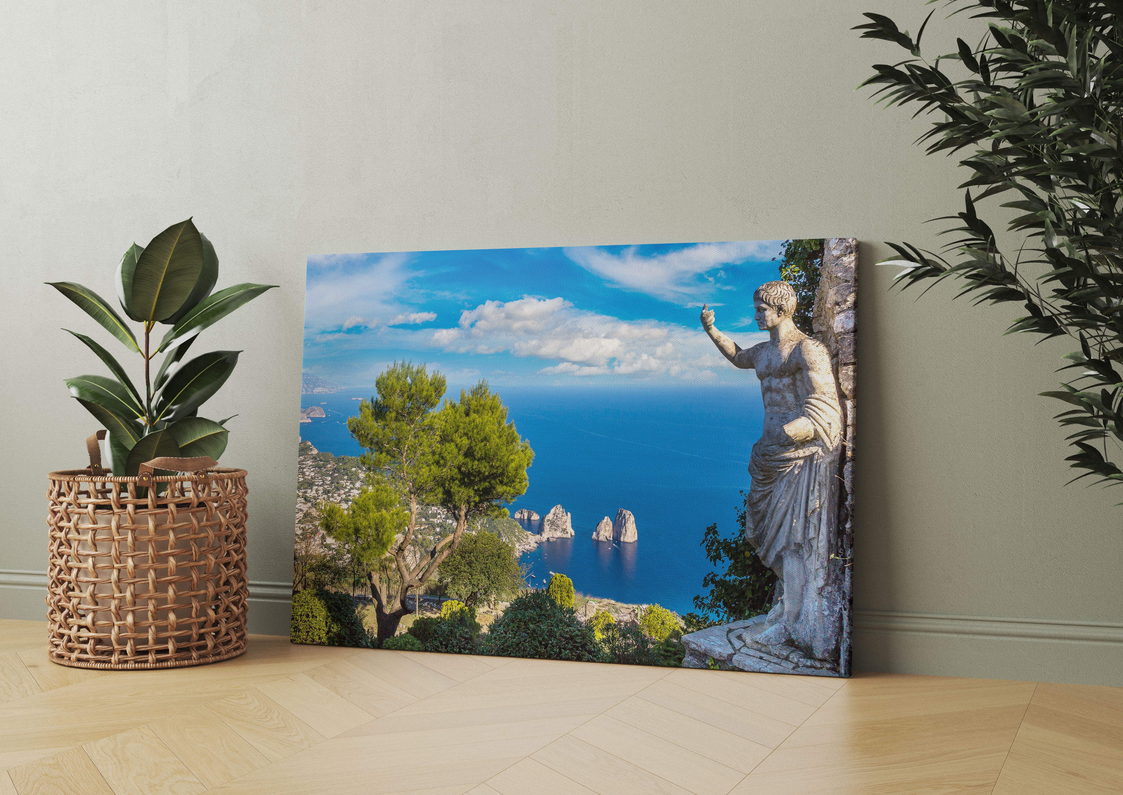 Insel Capri in Italien Leinwandbild Wohnzimmer