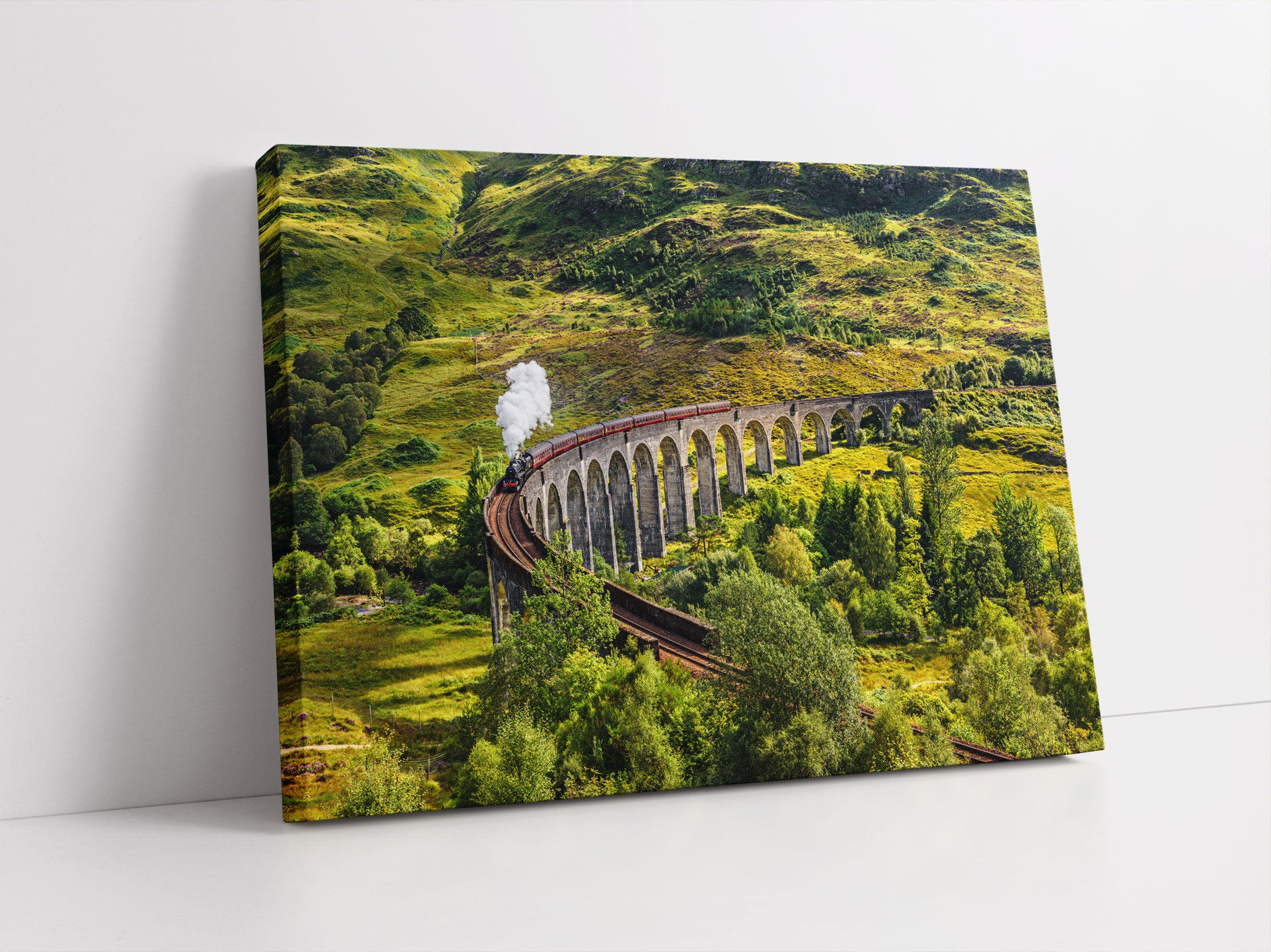 Eisenbahnviadukt in Schottland Leinwandbild Studio