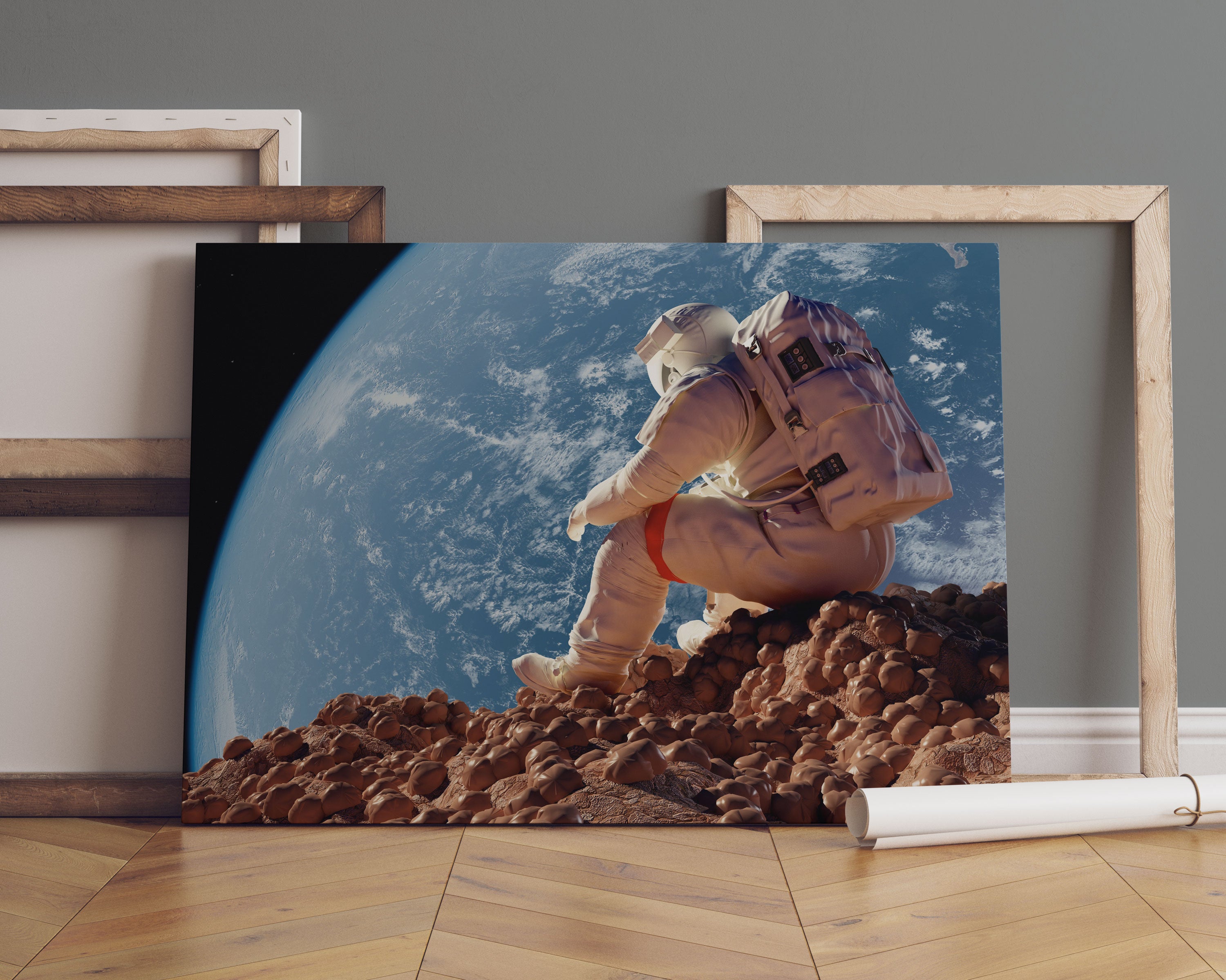 Der Astronaut Leinwandbild Sofa