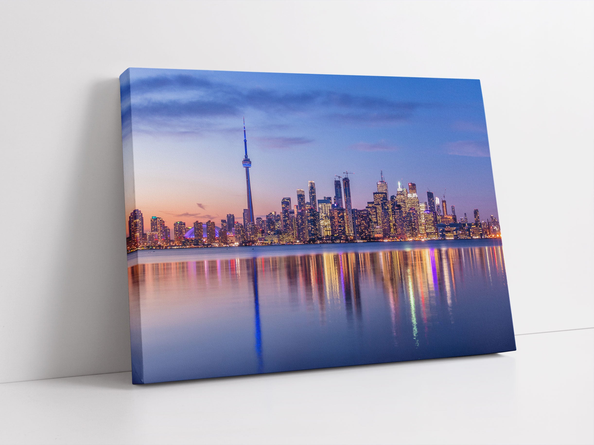 Skyline Toronto in der Abenddämmerung Leinwandbild Studio