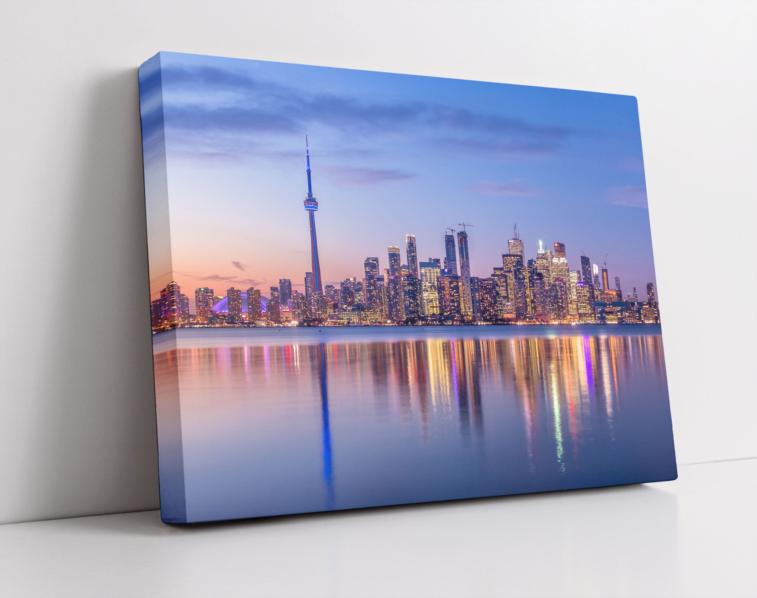 Skyline Toronto in der Abenddämmerung - Leinwandbild