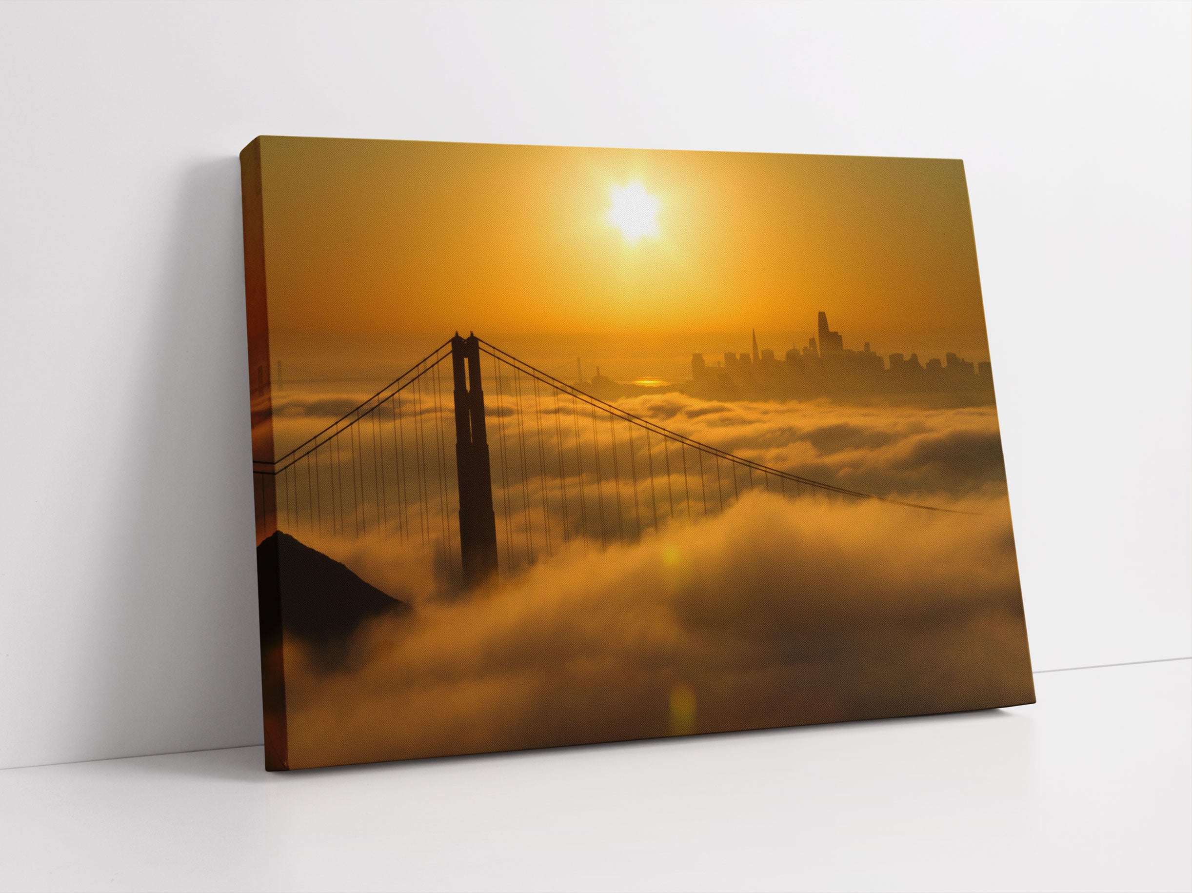 Golden Gate Bridge im Sonnenaufgang Leinwandbild Studio