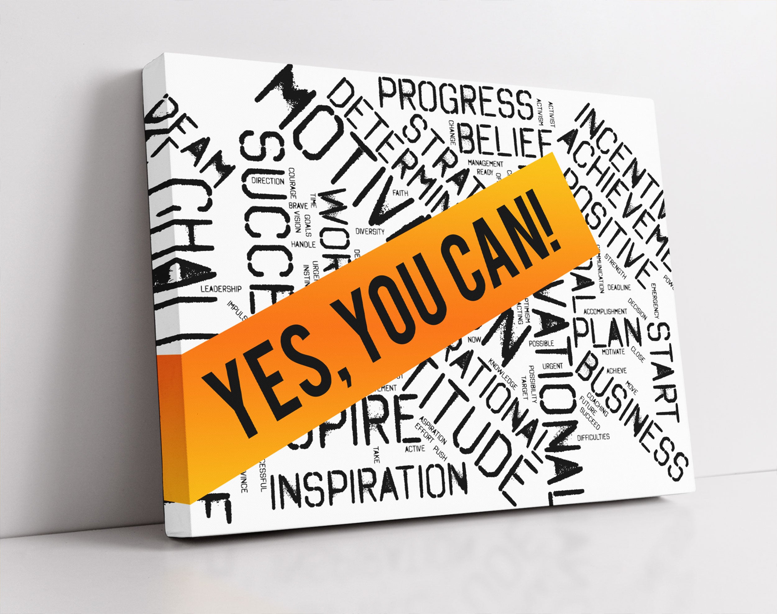 Yes you can! Motivaton - Leinwandbild