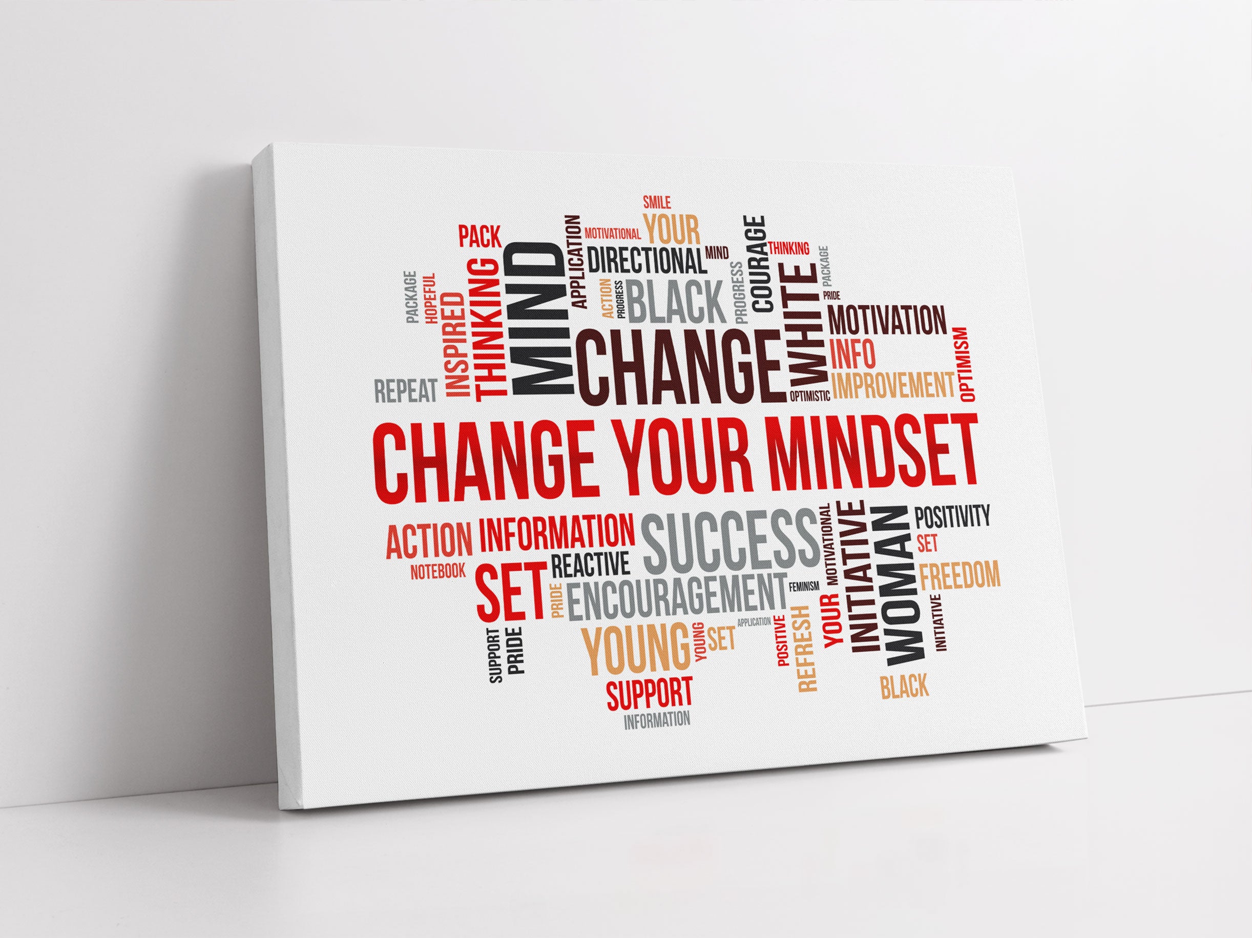 Mindset Motivaton Leinwandbild Studio