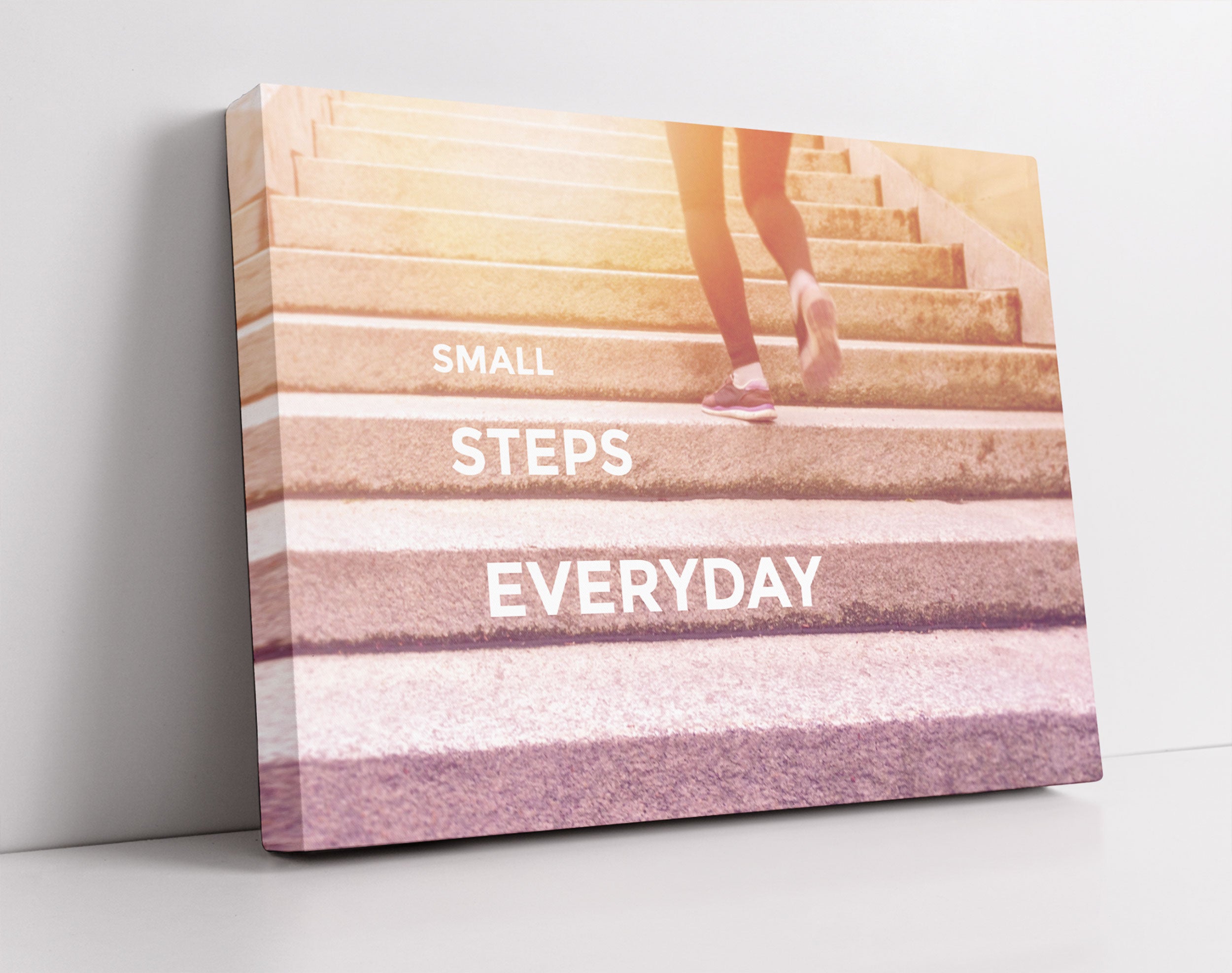 Small Steps Motivaton - Leinwandbild