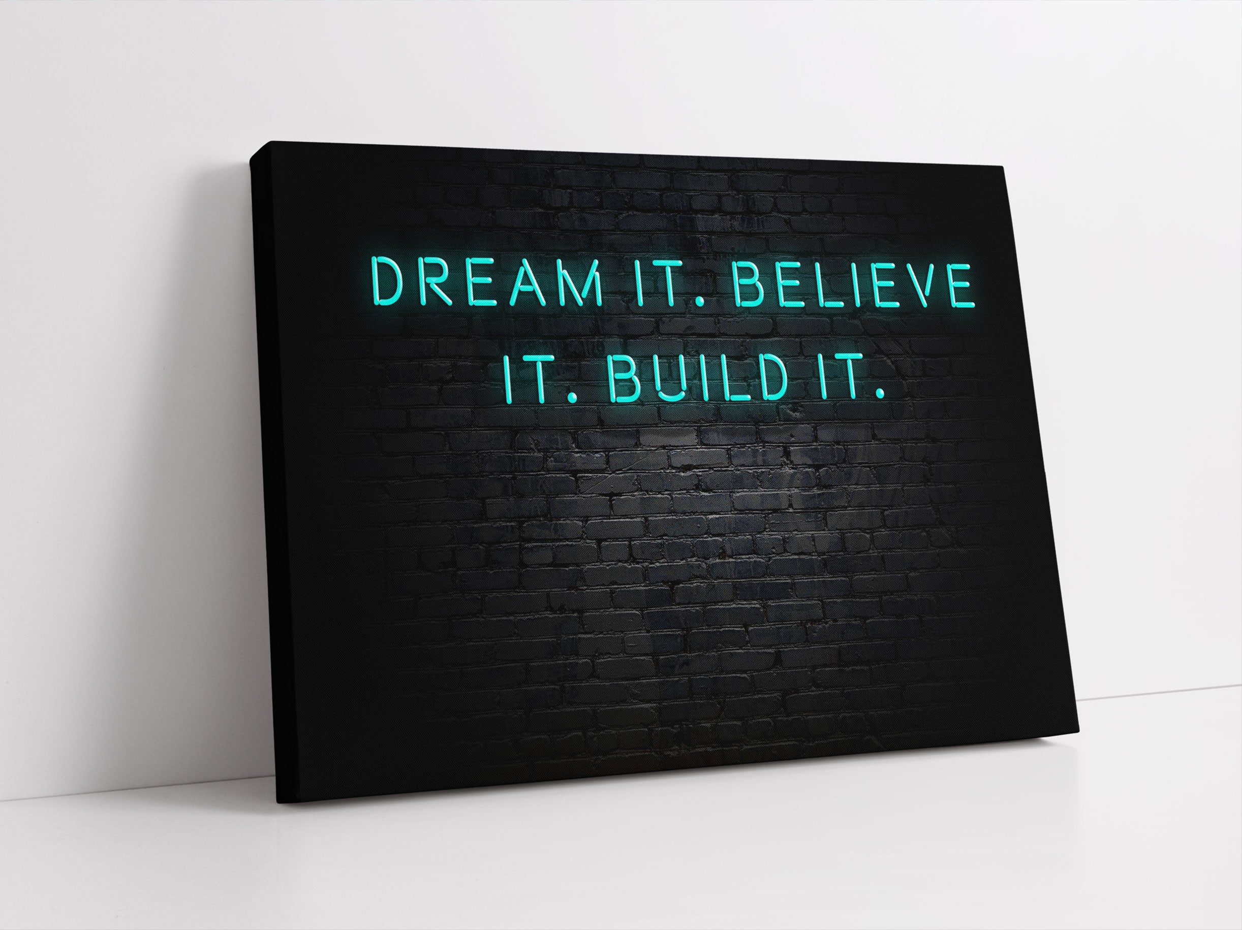 Dream it Motivaton Leinwandbild Studio