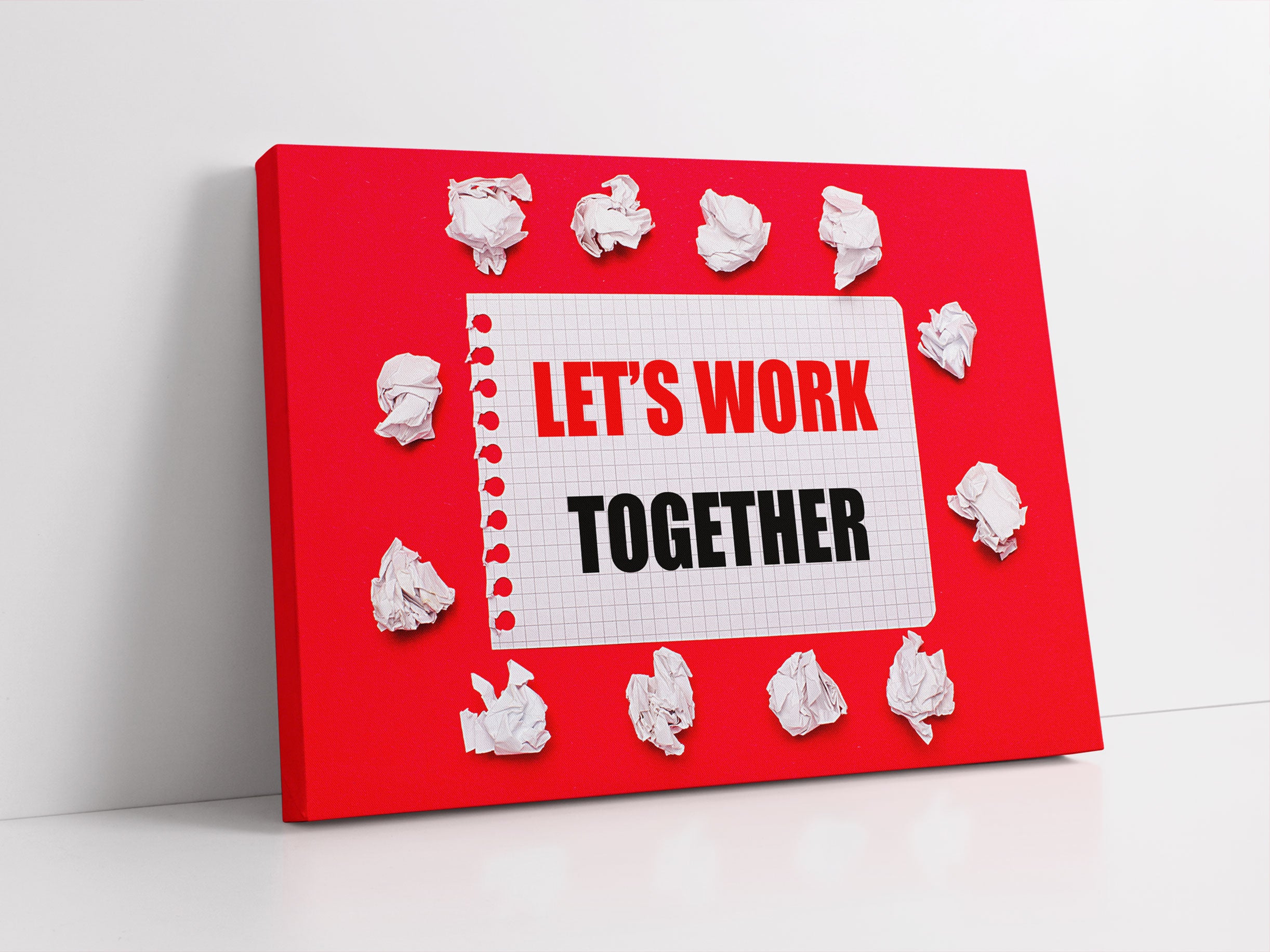 Work together Motivaton Leinwandbild Studio