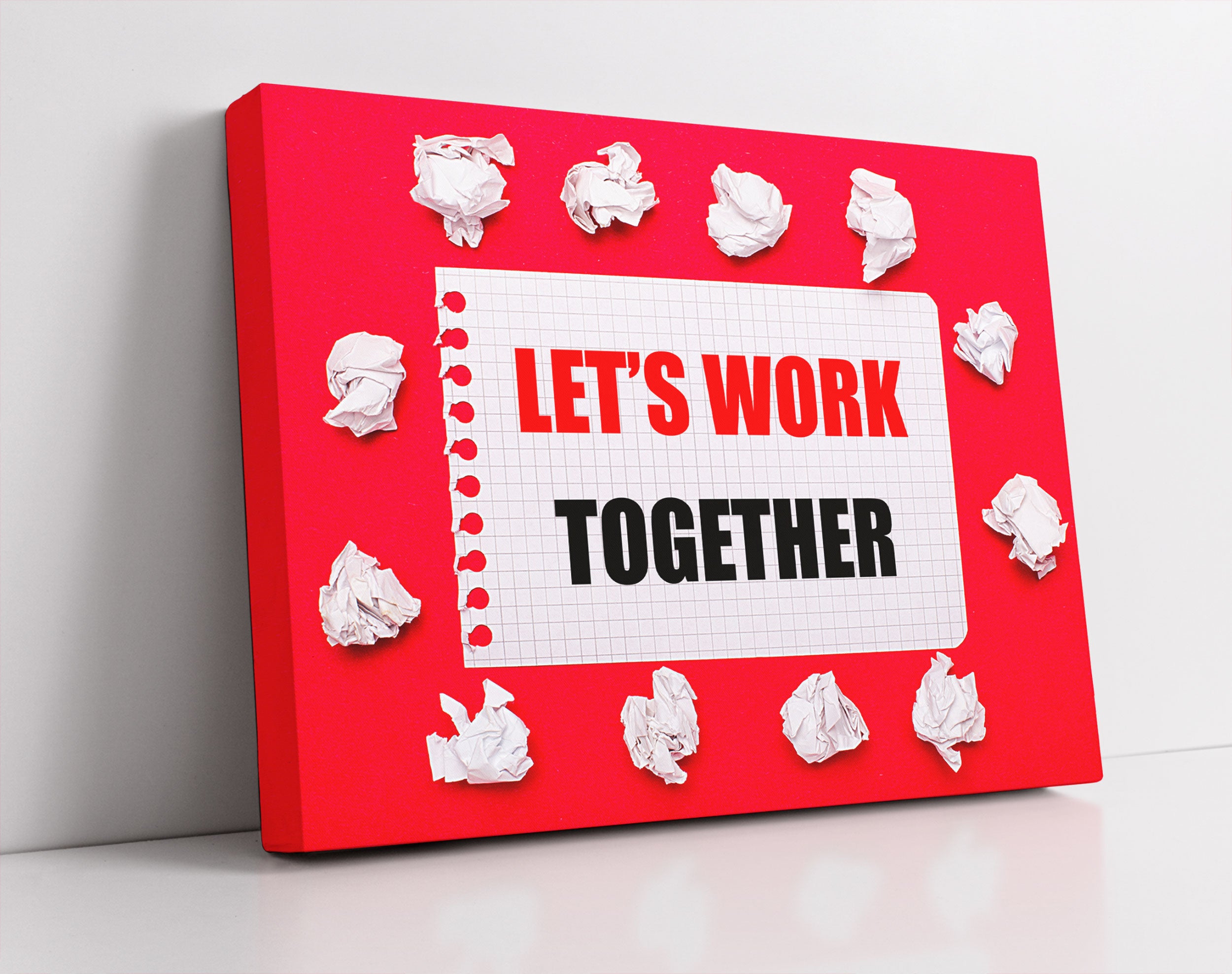 Work together Motivaton - Leinwandbild