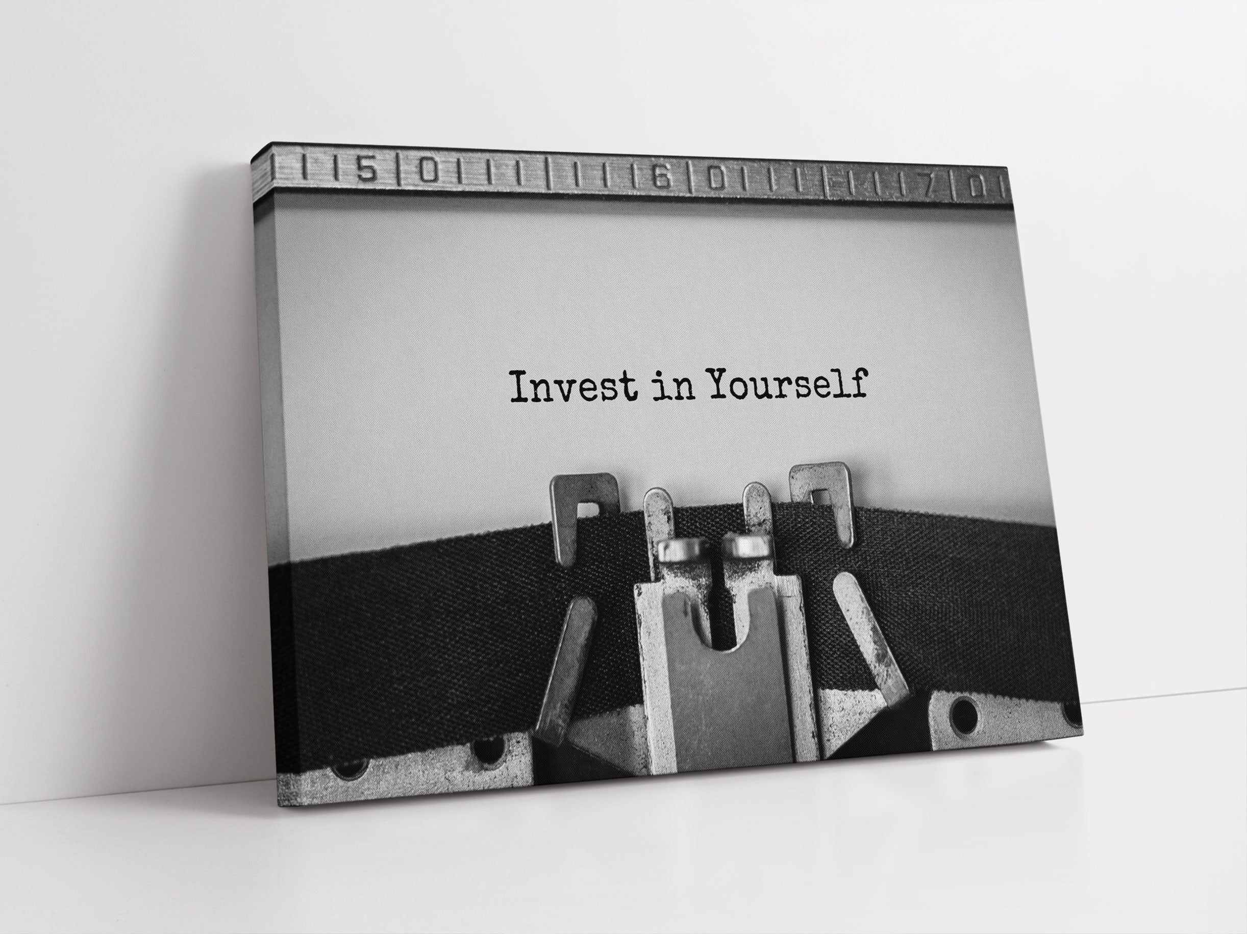 Invest in yourself Motivaton  Leinwandbild Studio