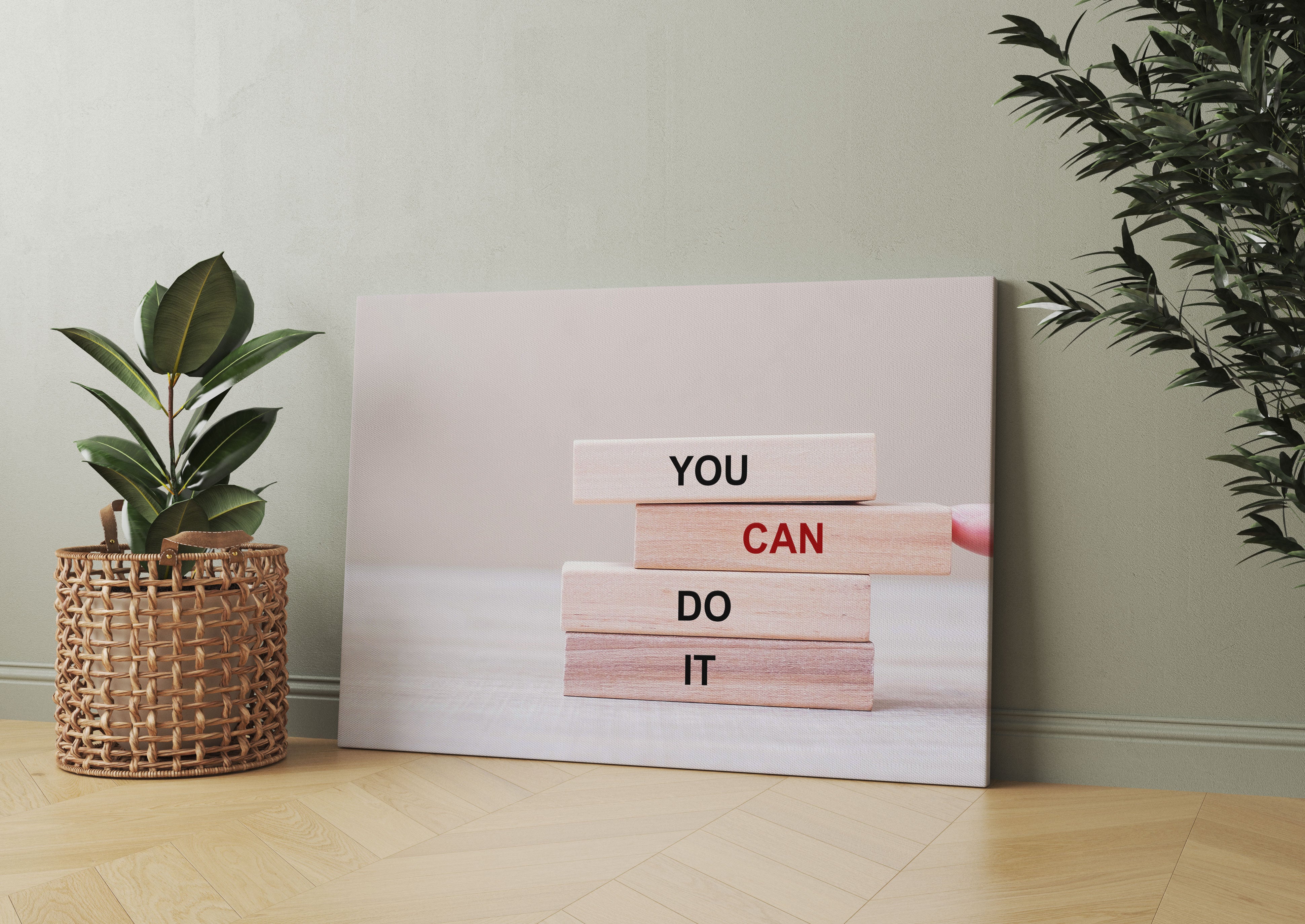 Motivaton You can do it  Leinwandbild Wohnzimmer