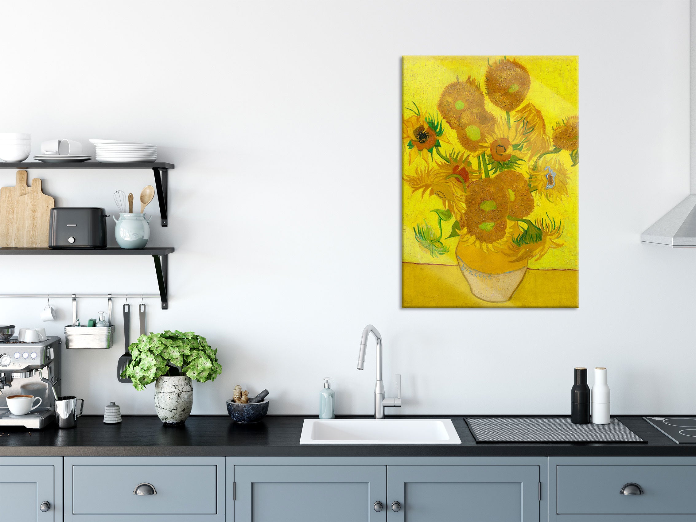 Vincent Van Gogh - Sonnenblumen II, Glasbild