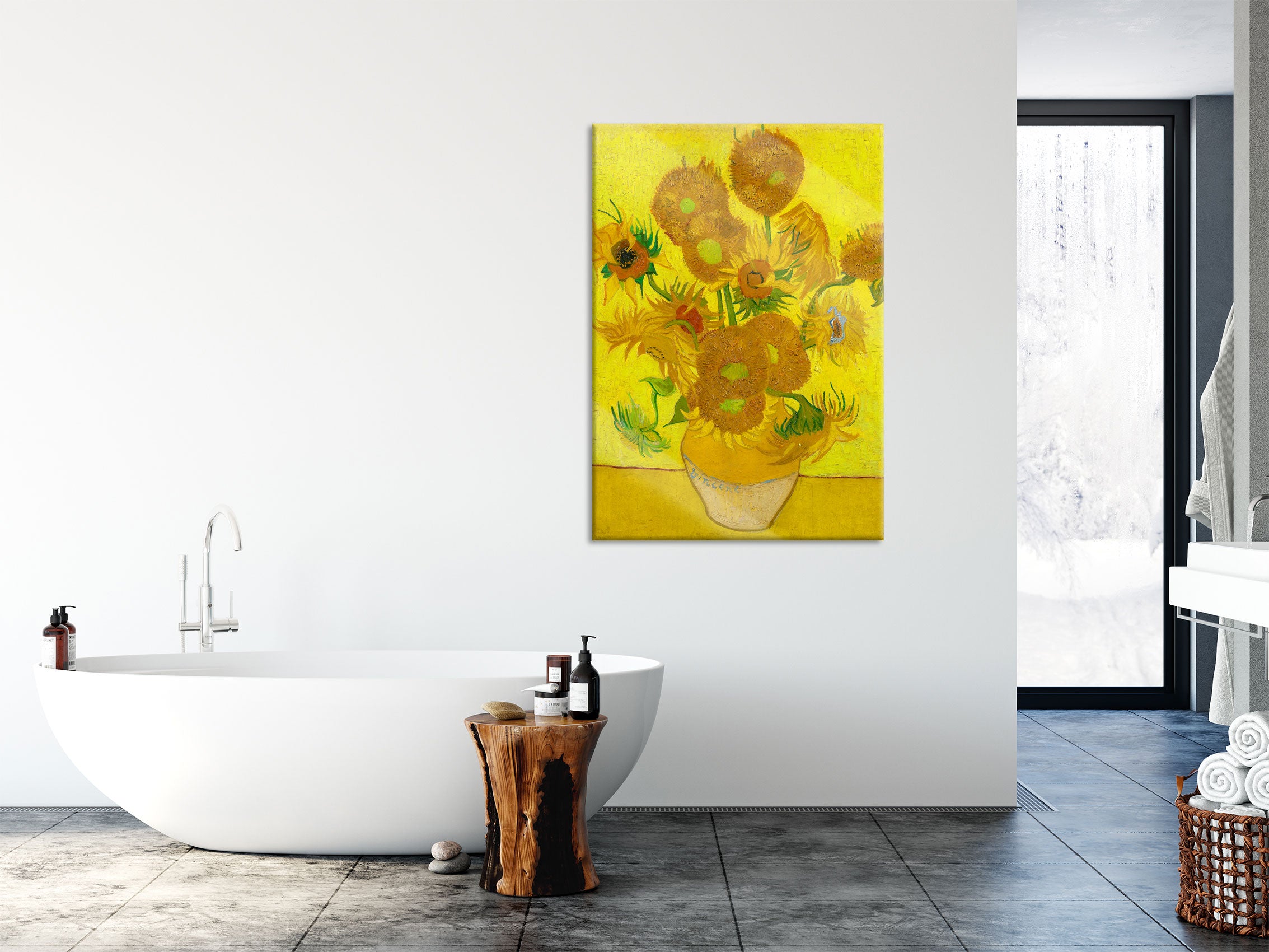 Vincent Van Gogh - Sonnenblumen II, Glasbild