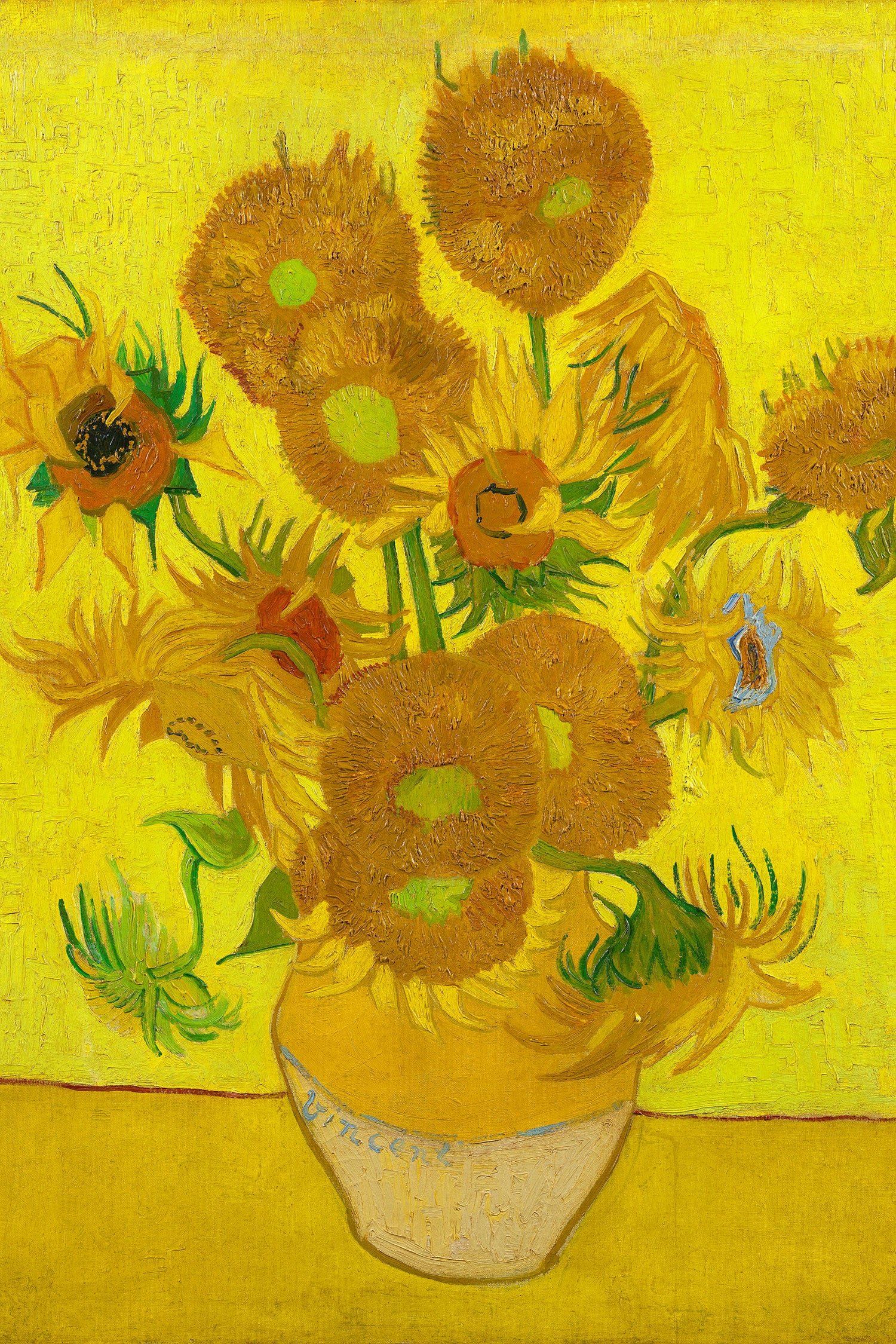 Vincent Van Gogh - Sonnenblumen II, Glasbild