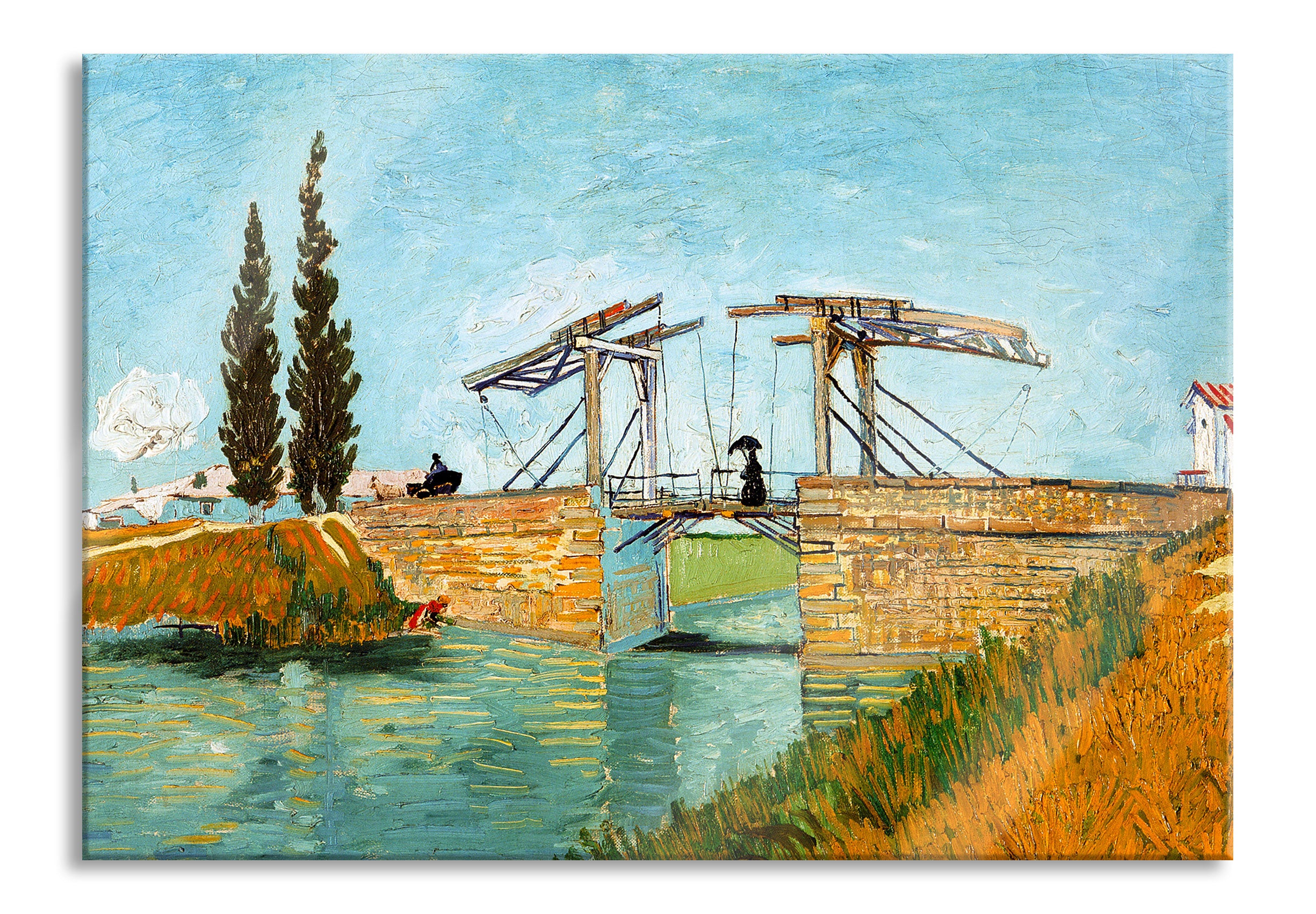 Vincent Van Gogh - Brücke von Langlois, Glasbild