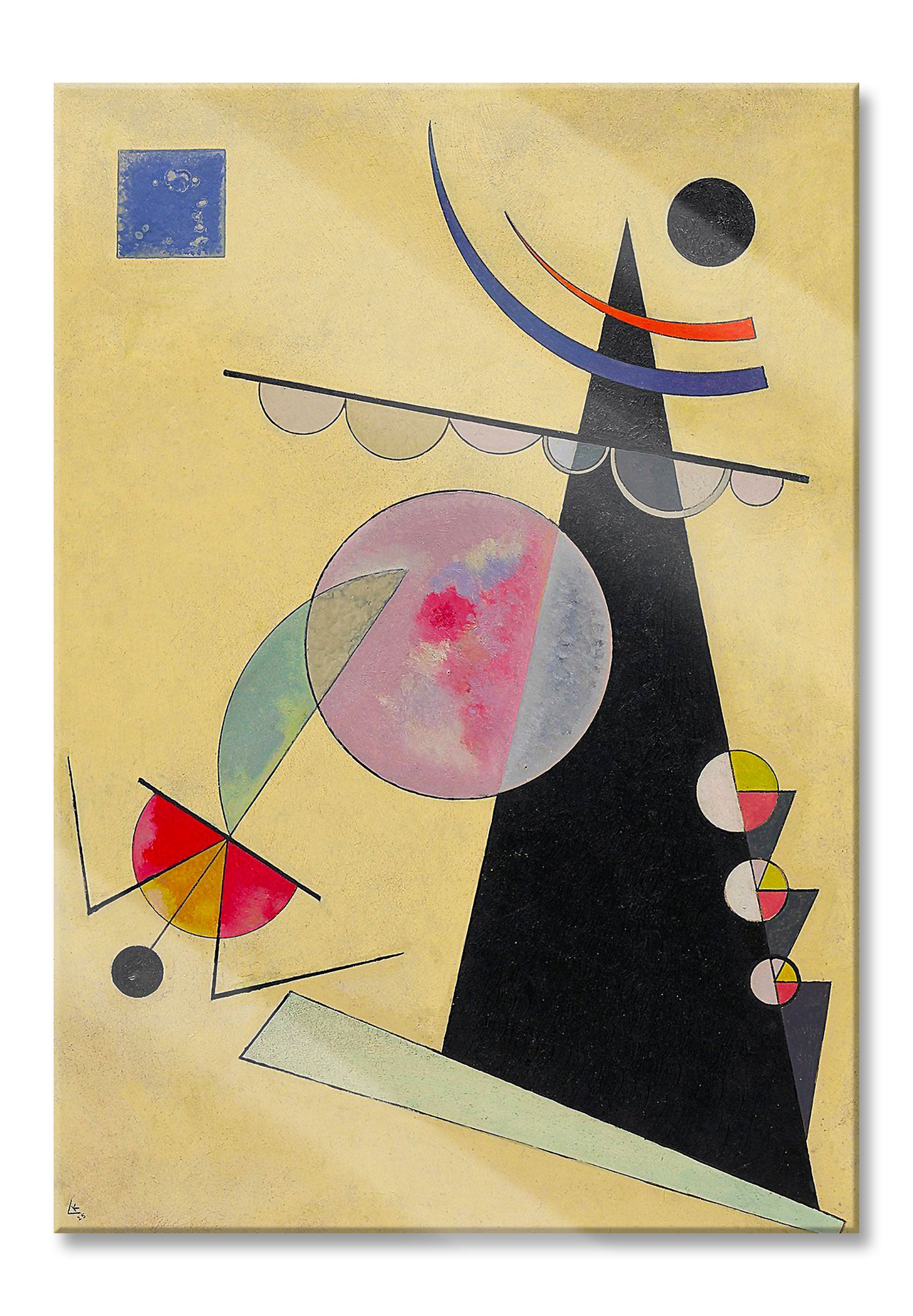 Wassily Kandinsky - Helle Einheit, Glasbild