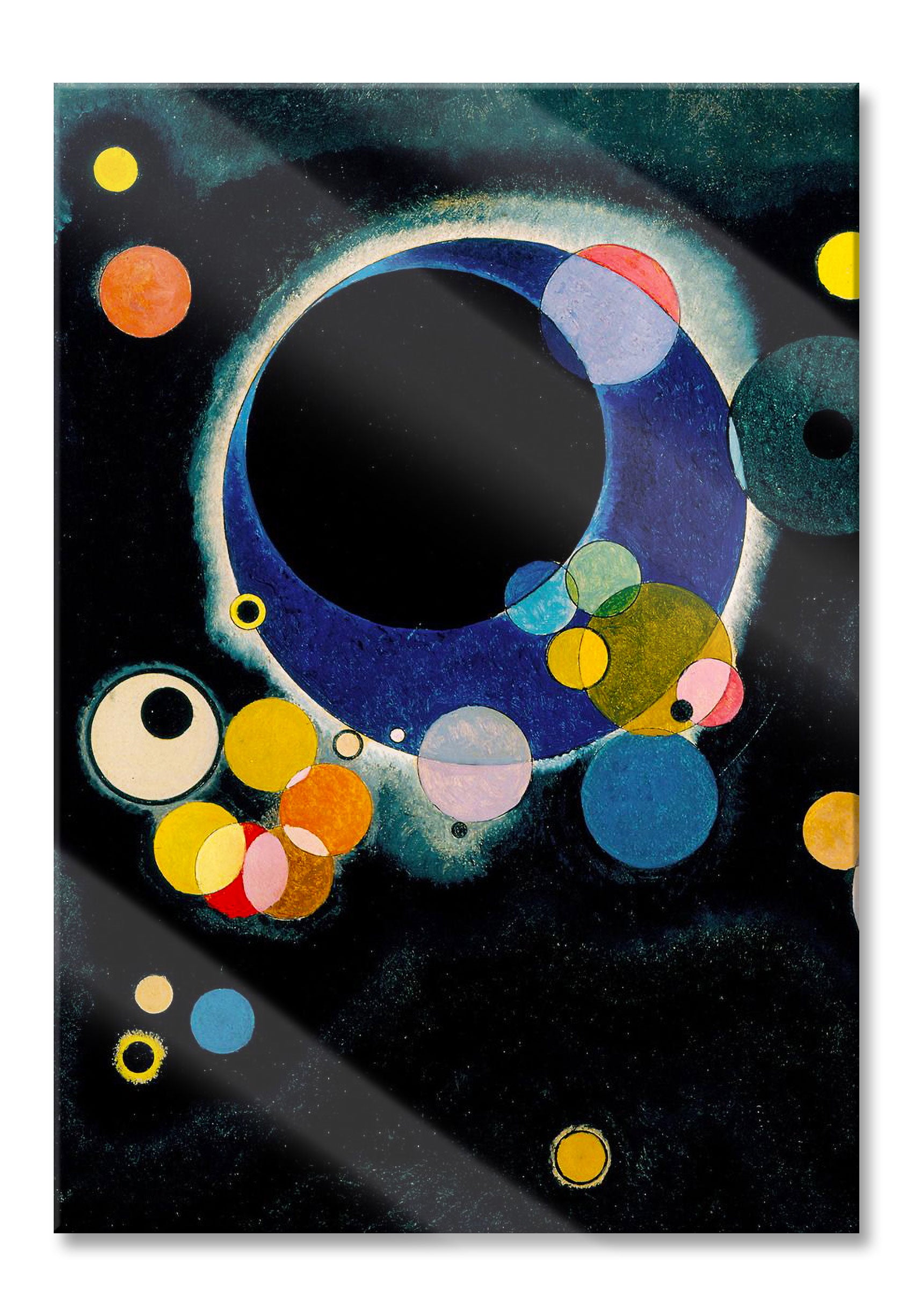 Wassily Kandinsky - Einige Kreise, Glasbild