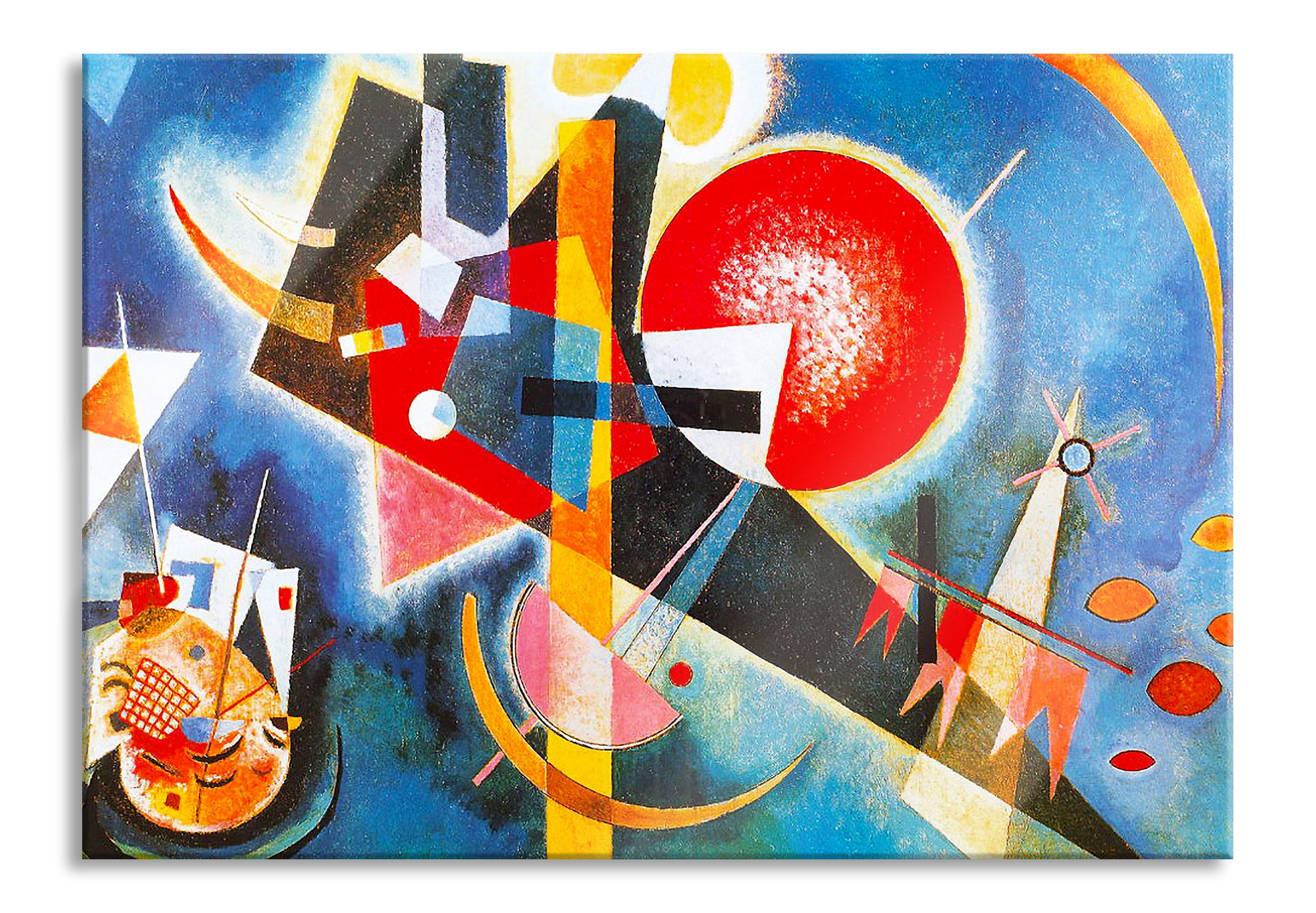 Wassily Kandinsky - Im Blau, Glasbild