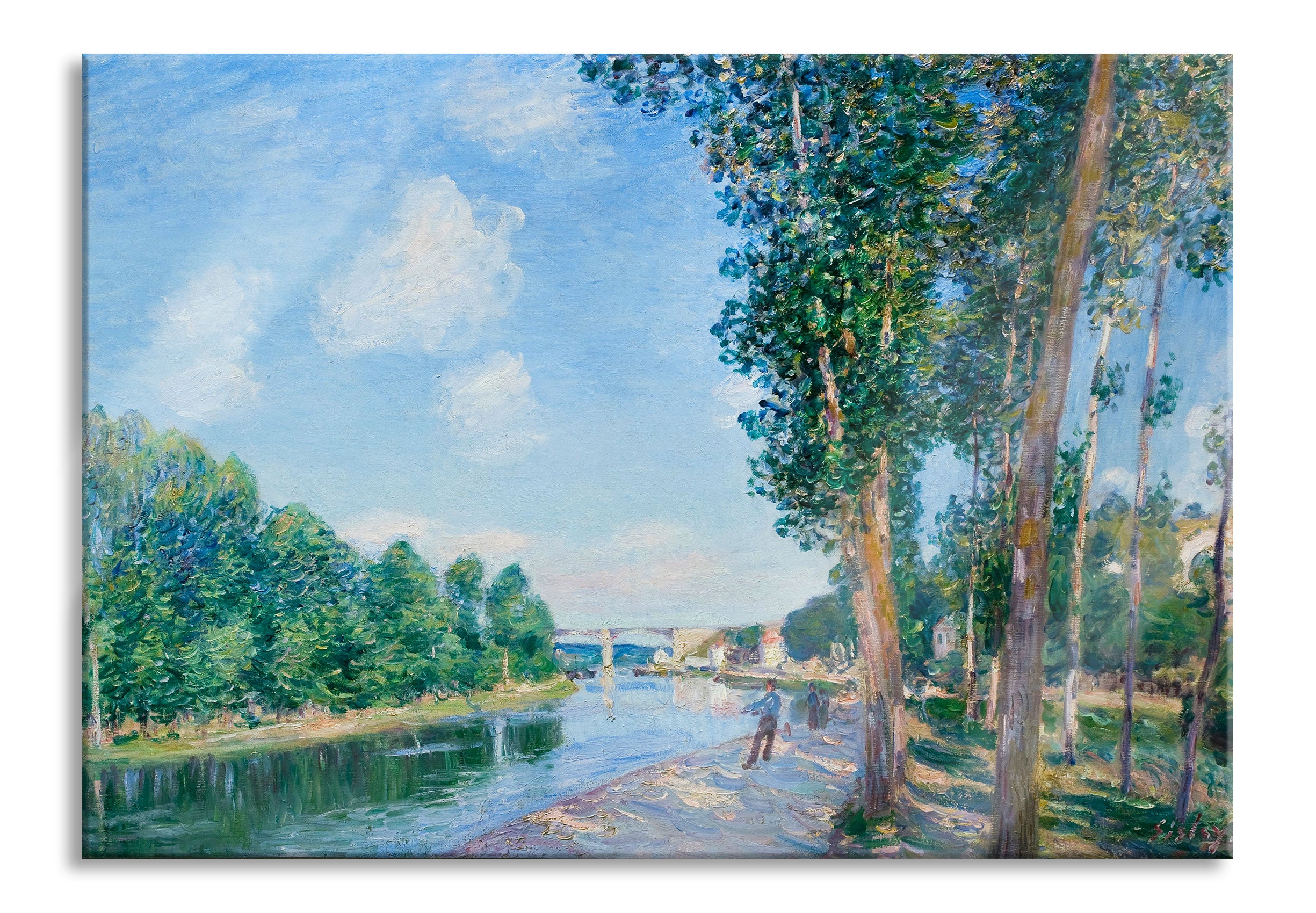 Alfred Sisley - Saint Mammès June Sunshine, Glasbild