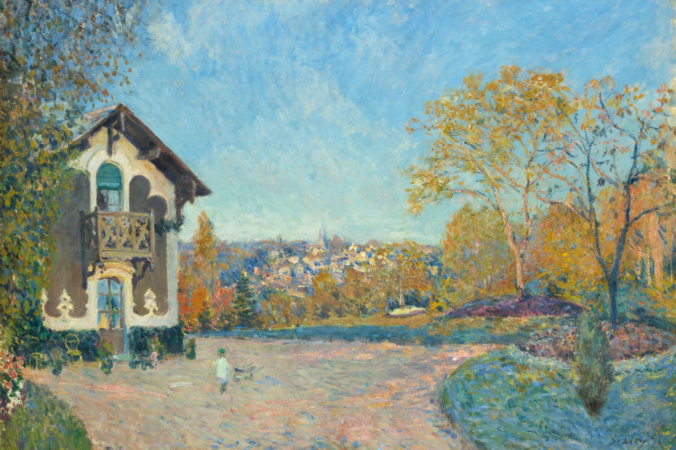 Alfred Sisley - View of Marly-le-Roi from Coeur-Volant, Glasbild