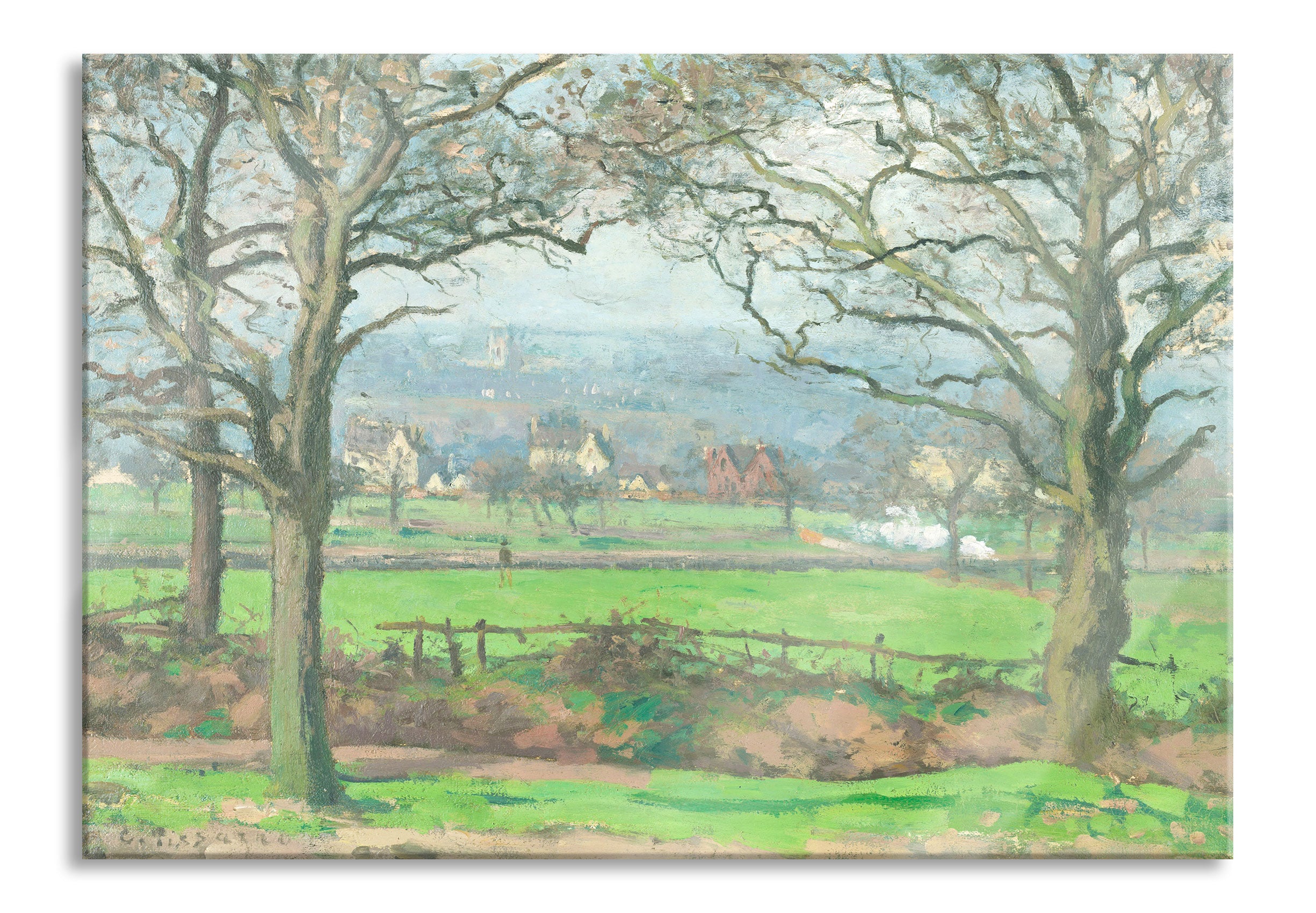 Camille Pissarro - Near Sydenham Hill Looking towards, Glasbild