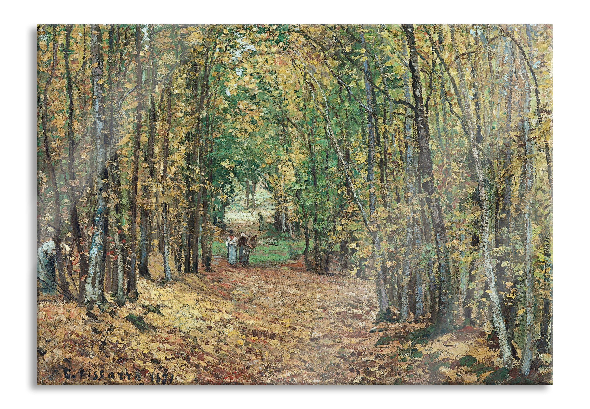 Camille Pissarro - Allée dans le parc de Marly, Glasbild