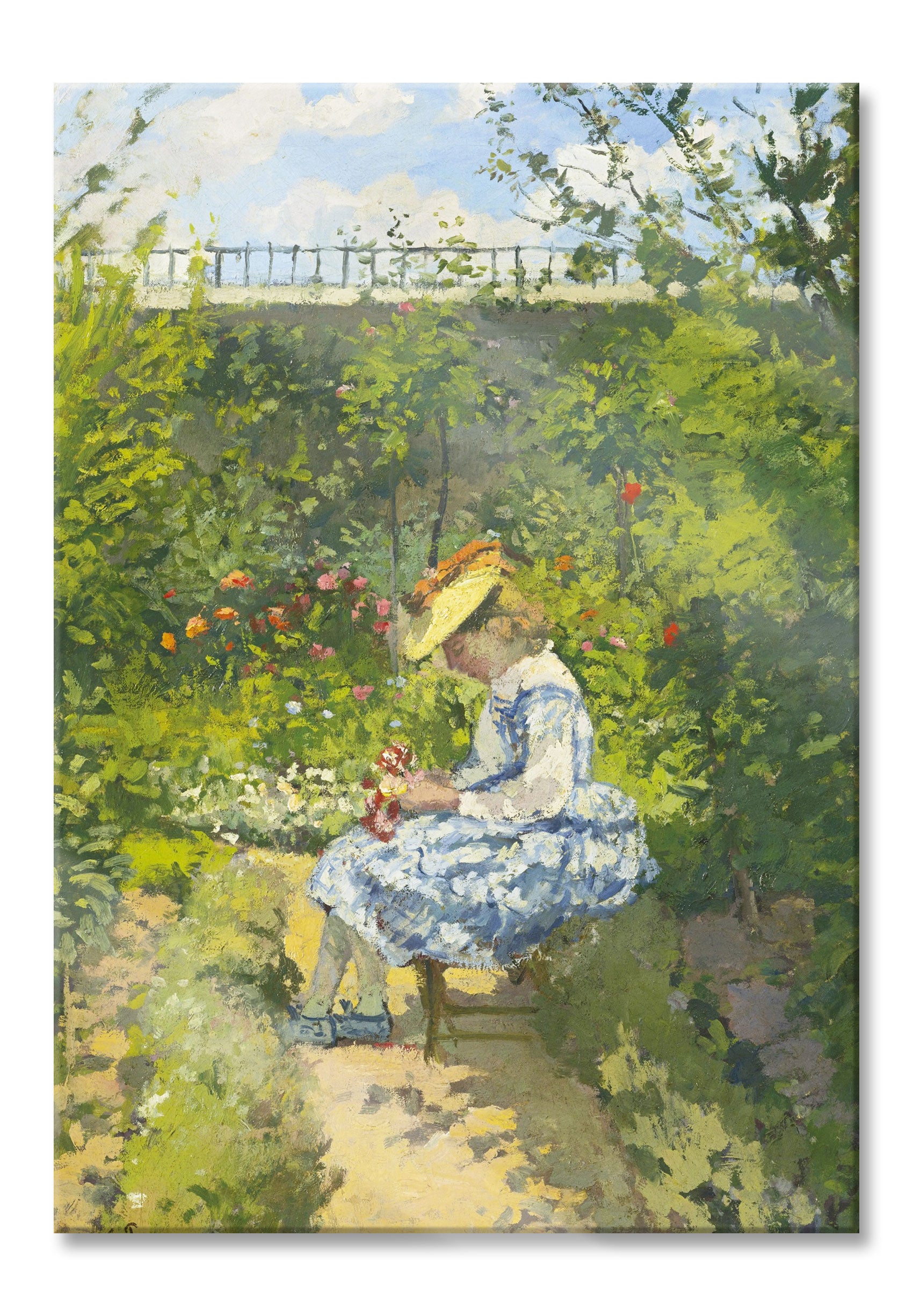 Camille Pissarro - JEANNE PISSARRODITE MINETTEASSIS, Glasbild