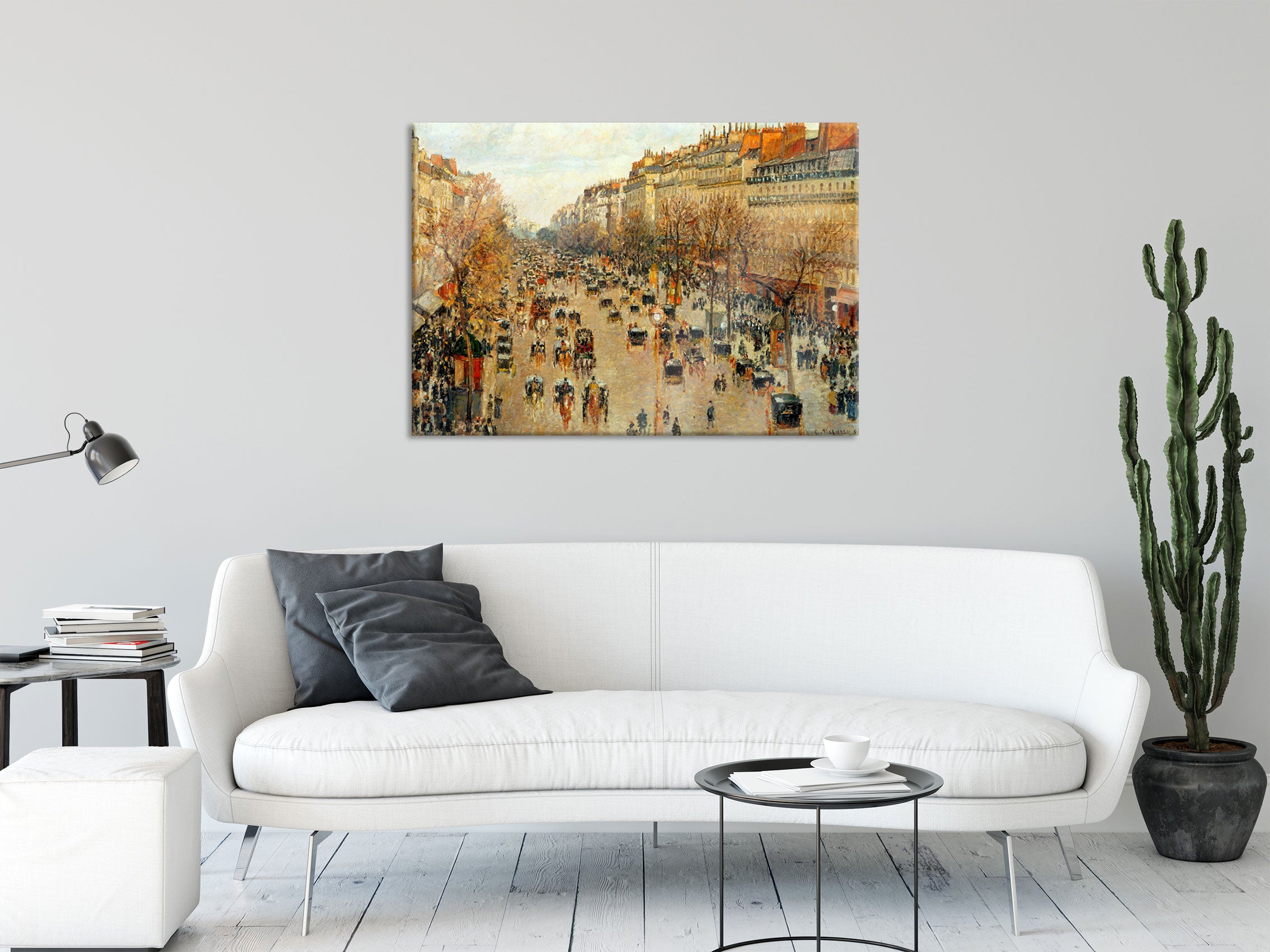 Camille Pissarro - Boulevard Montmartre, Glasbild